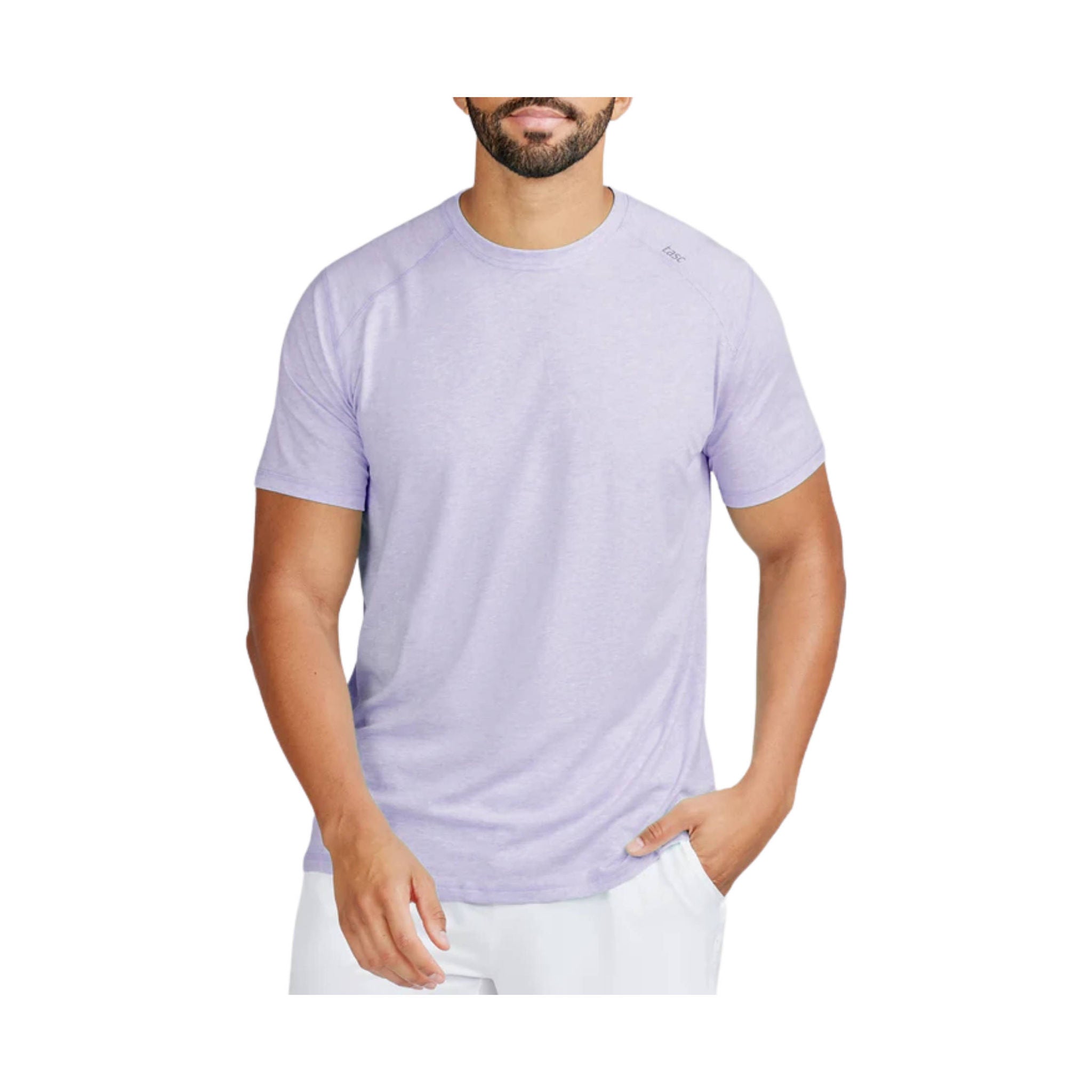 Tasc Men's Carrollton Fitness Tee - Lavender Heather by Lenny's Shoe & Apparel