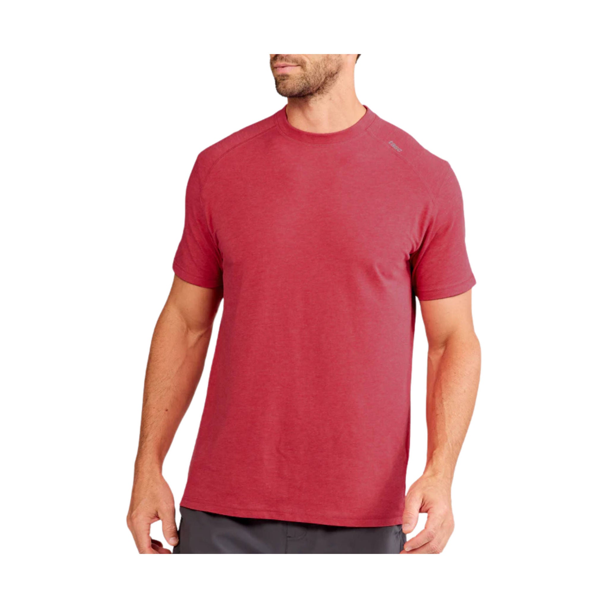 Tasc Men's Carrollton Fitness Tee - Ruby Heather by Lenny's Shoe & Apparel