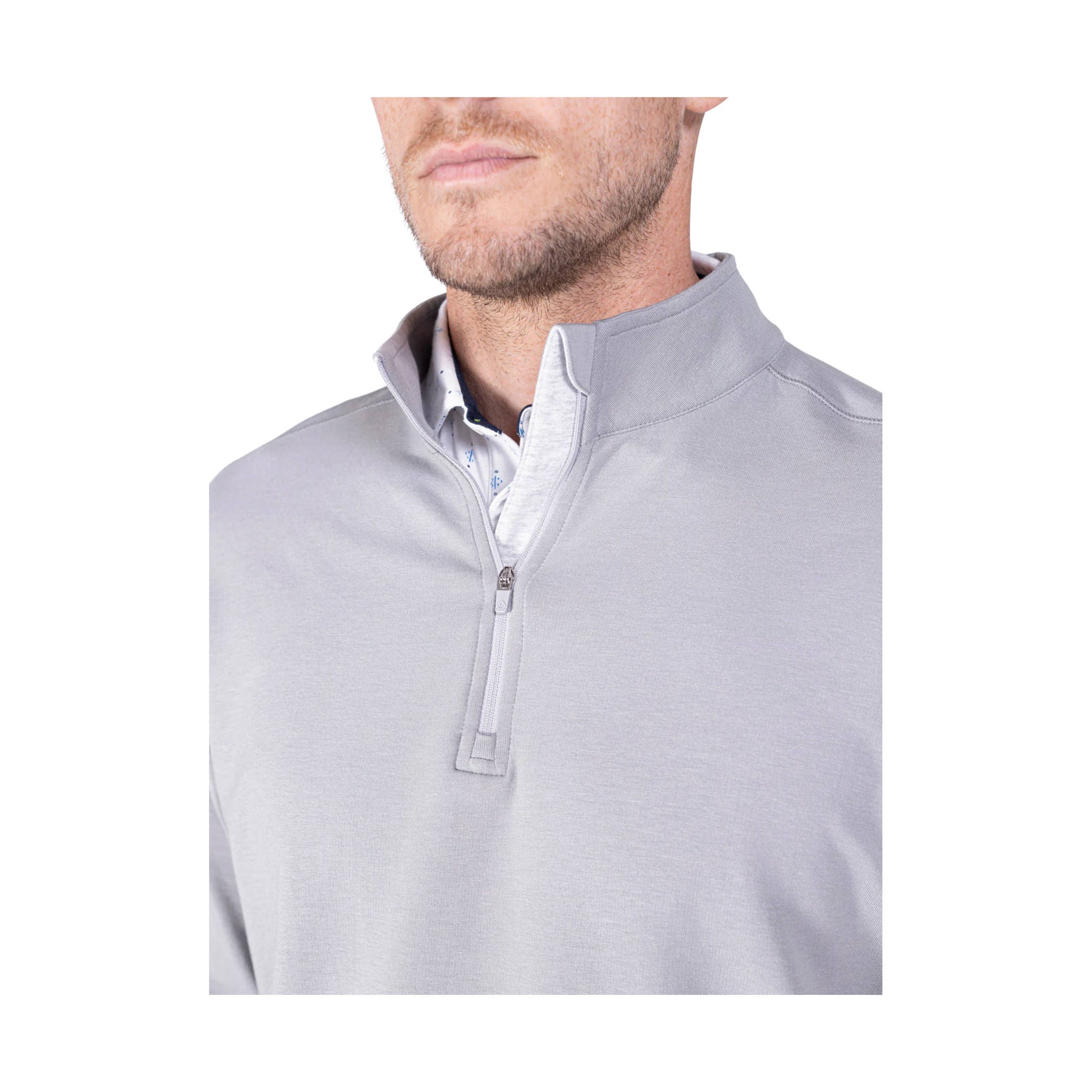 Tasc Men's Cloud French Terry Quarter Zip - Alloy by Lenny's Shoe & Apparel