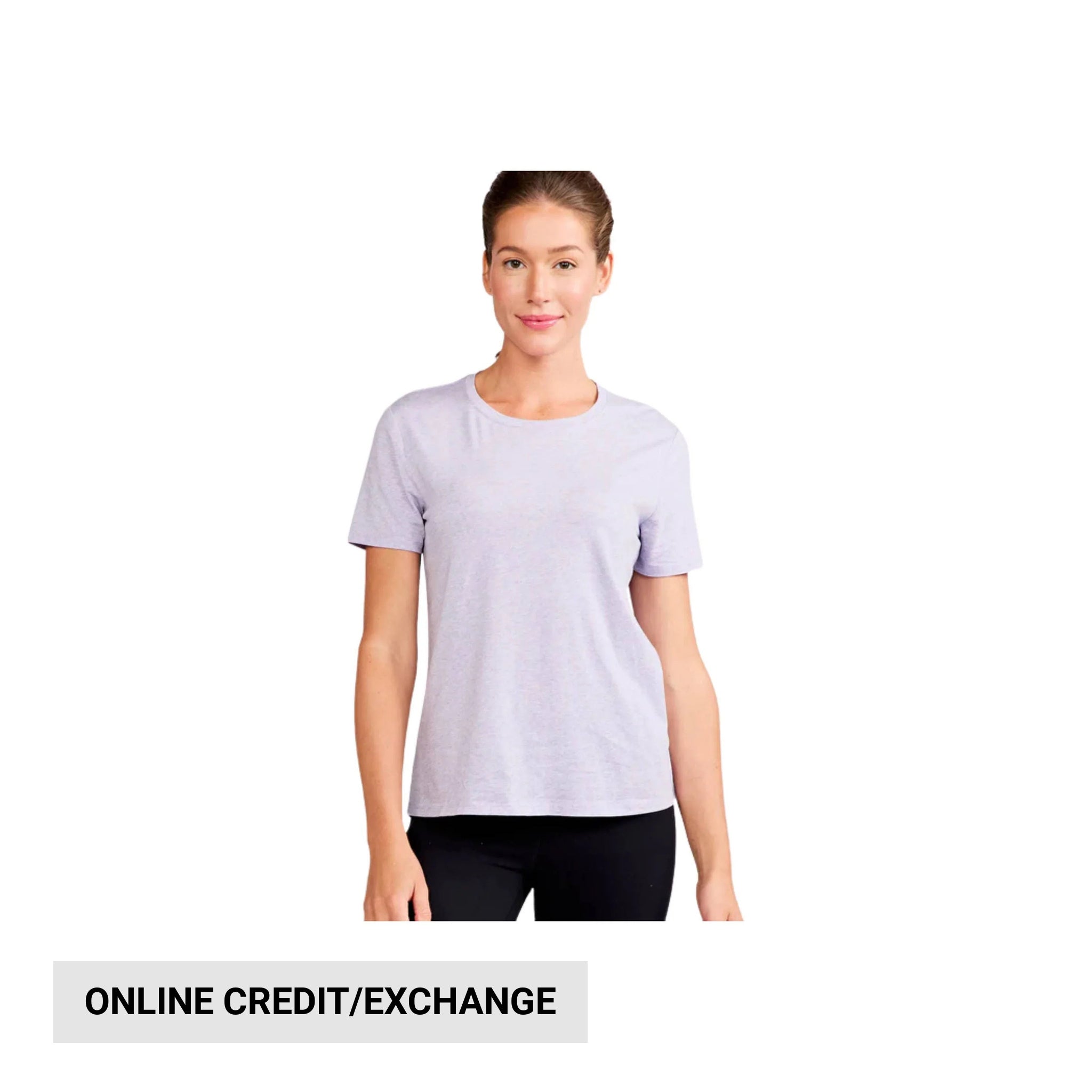 Tasc Women's All Day Short Sleeve T Shirt - Lavender Heather by Lenny's Shoe & Apparel