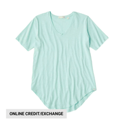 Tasc Women's Longline Boyfriend T Shirt - Joyful Blue by Lenny's Shoe & Apparel