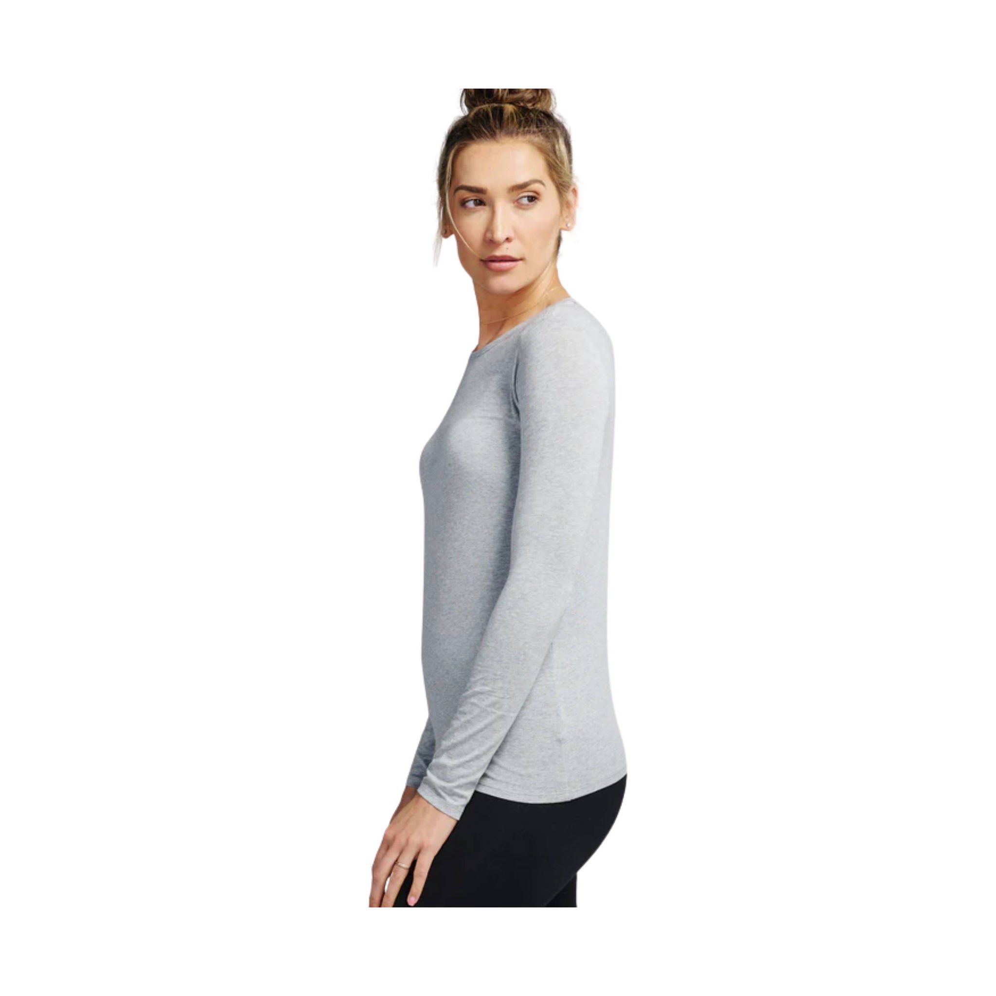 Tasc Women's Nola Long Sleeve Shirt - Perfect Grey Heather by Lenny's Shoe & Apparel