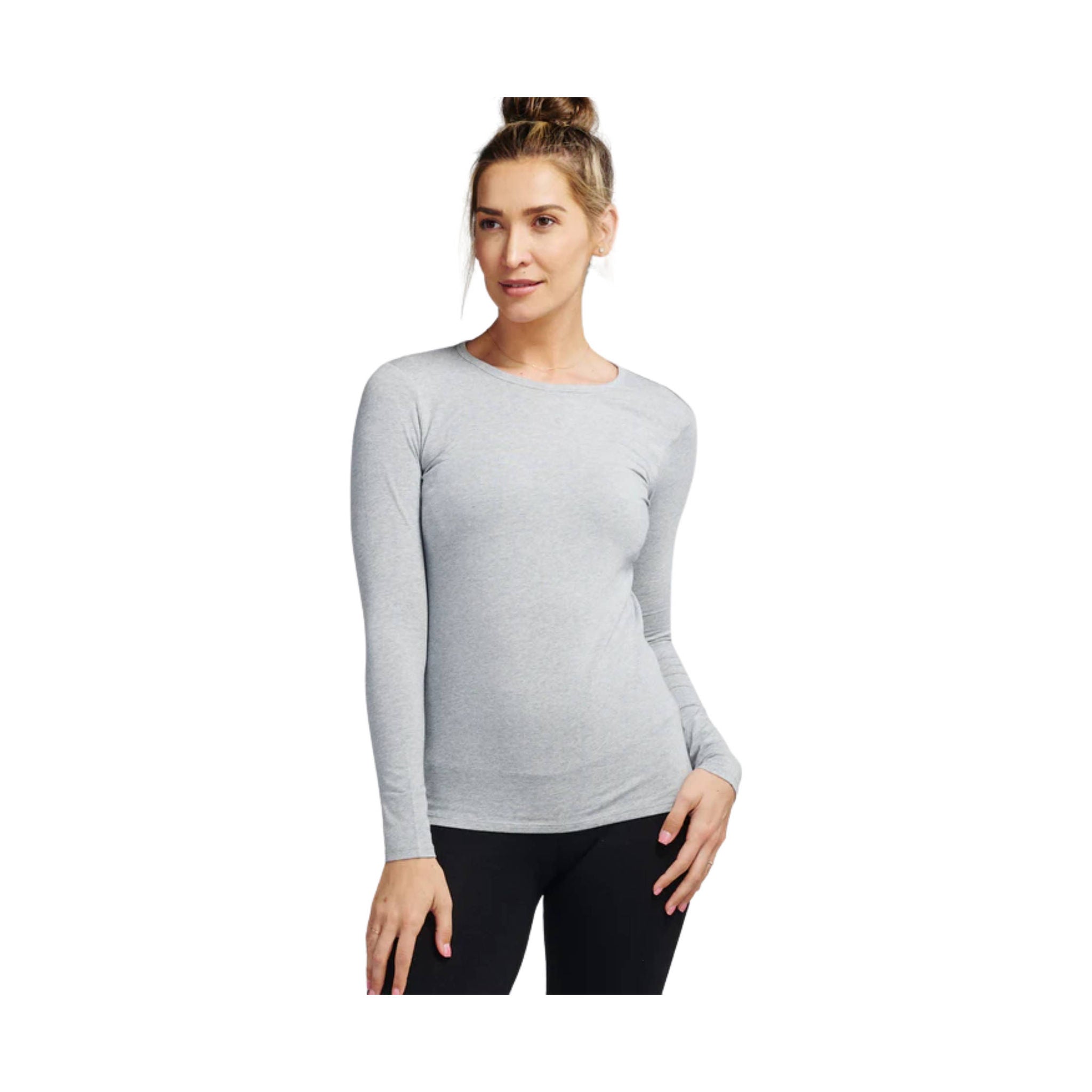 Tasc Women's Nola Long Sleeve Shirt - Perfect Grey Heather by Lenny's Shoe & Apparel