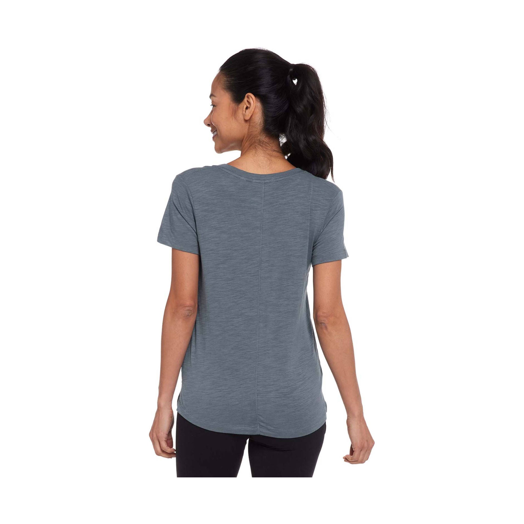 Tasc Women's NOLA V Neck T Shirt - Storm by Lenny's Shoe & Apparel