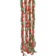 Plaid Ribbon Bead Garland - 9 Feet