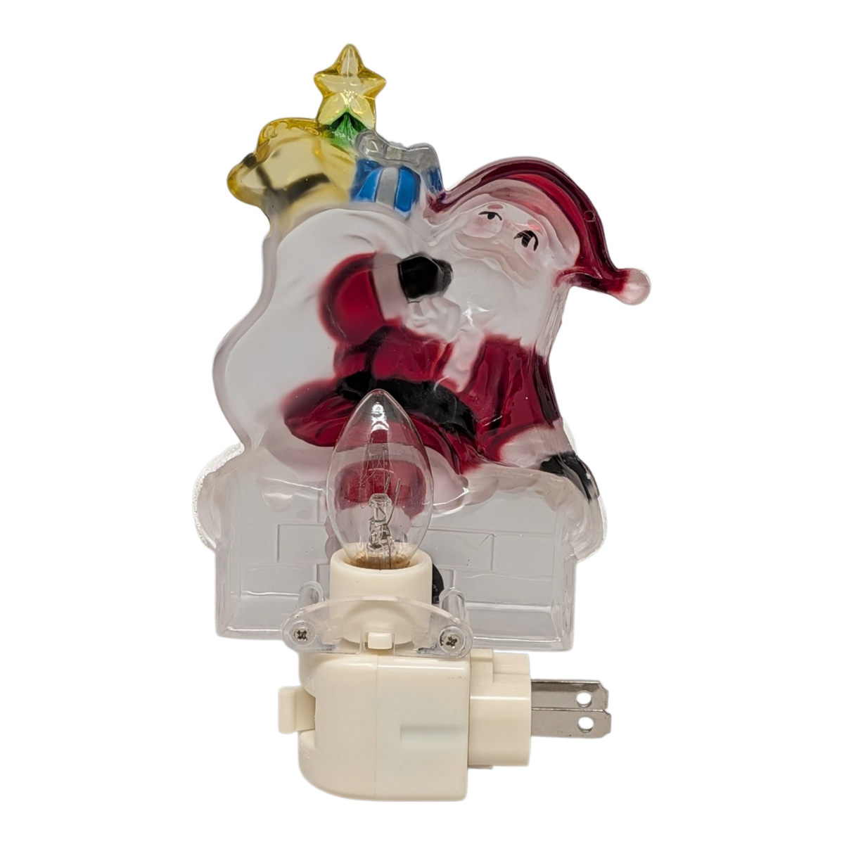 Acrylic Nightlight - Santa at the Chimney