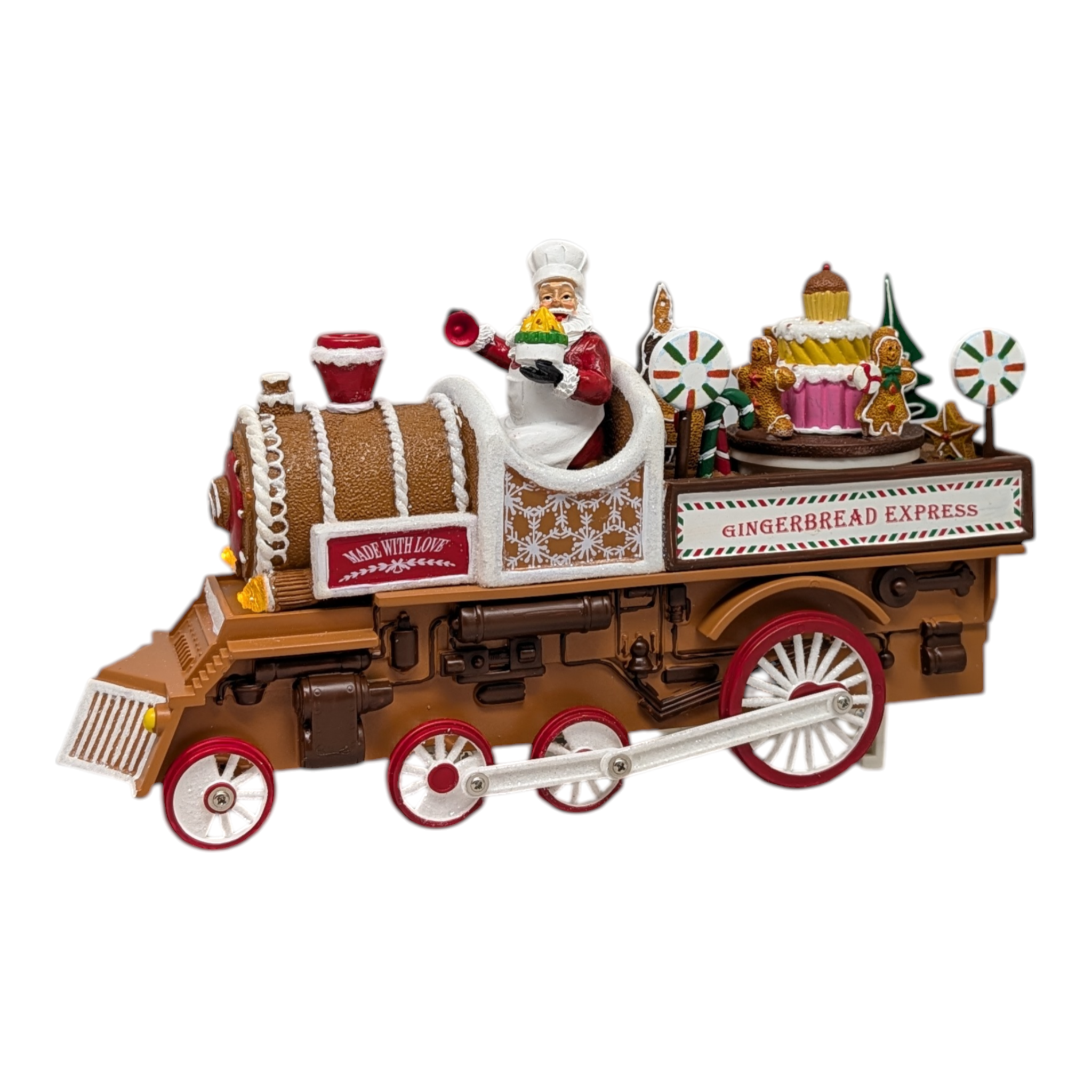 Lighted Musical Gingerbread Train