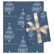 Oh Christmas Tree Wrap (Midnight Blue) - 80 Sq. Feet
