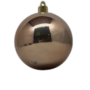 4" (100mm) Commercial Shatterproof Ball Ornament - Champagne - 4 Pack