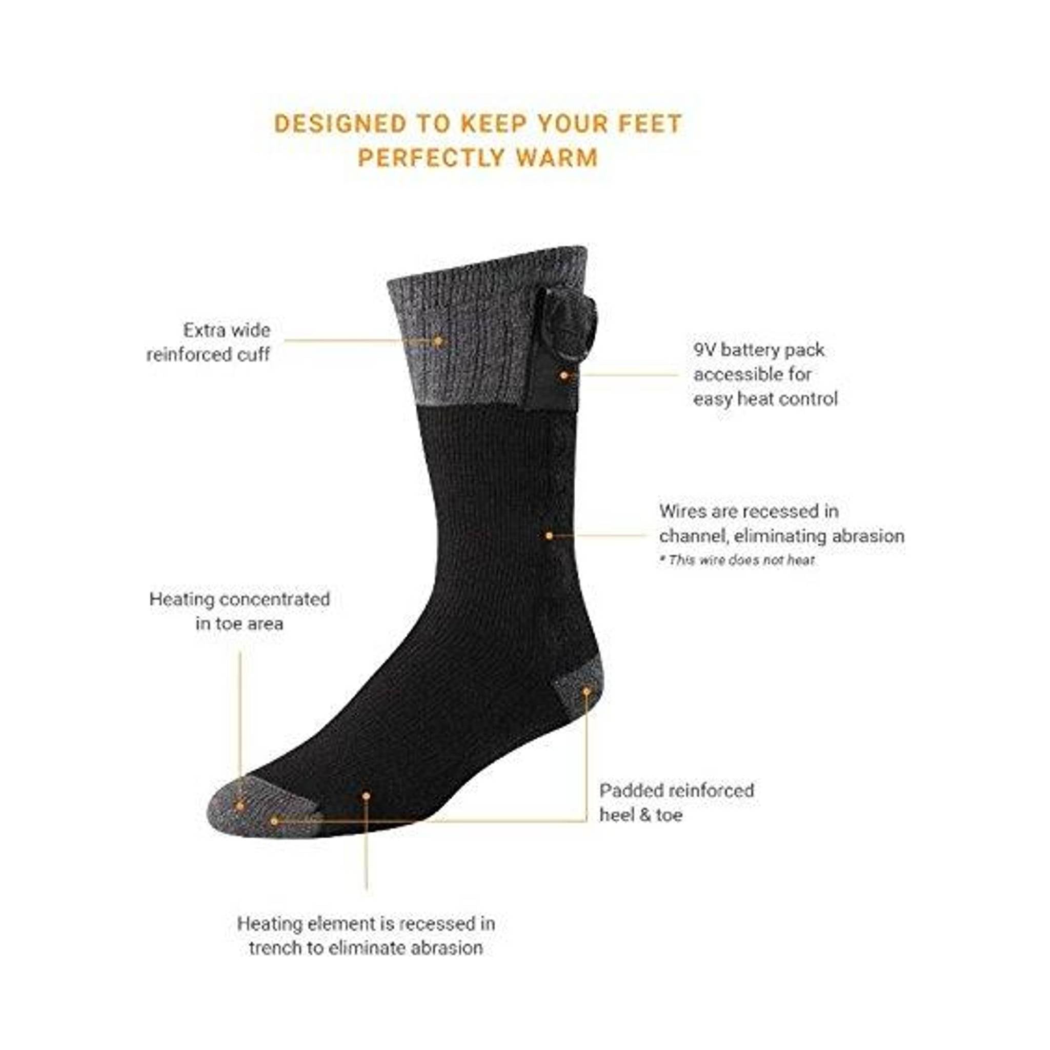 Terramar Battery Sock - Black by Lenny's Shoe & Apparel