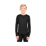 Terramar Kids' Thermapeak 2.0 Baselayer Crew - Black by Lenny's Shoe & Apparel