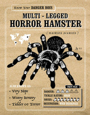 Tin Sign – Horror Hamster by Homeportonline