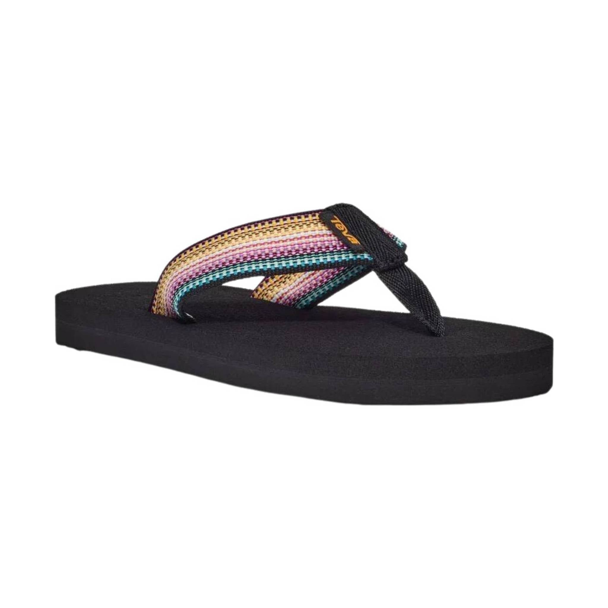 Teva Little Kids' Mush II Flip Flop - Antiguous Black Multi by Lenny's Shoe & Apparel