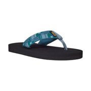 Teva Little Kids' Mush II Flip Flop- Summer Patchwork Blue Coral by Lenny's Shoe & Apparel