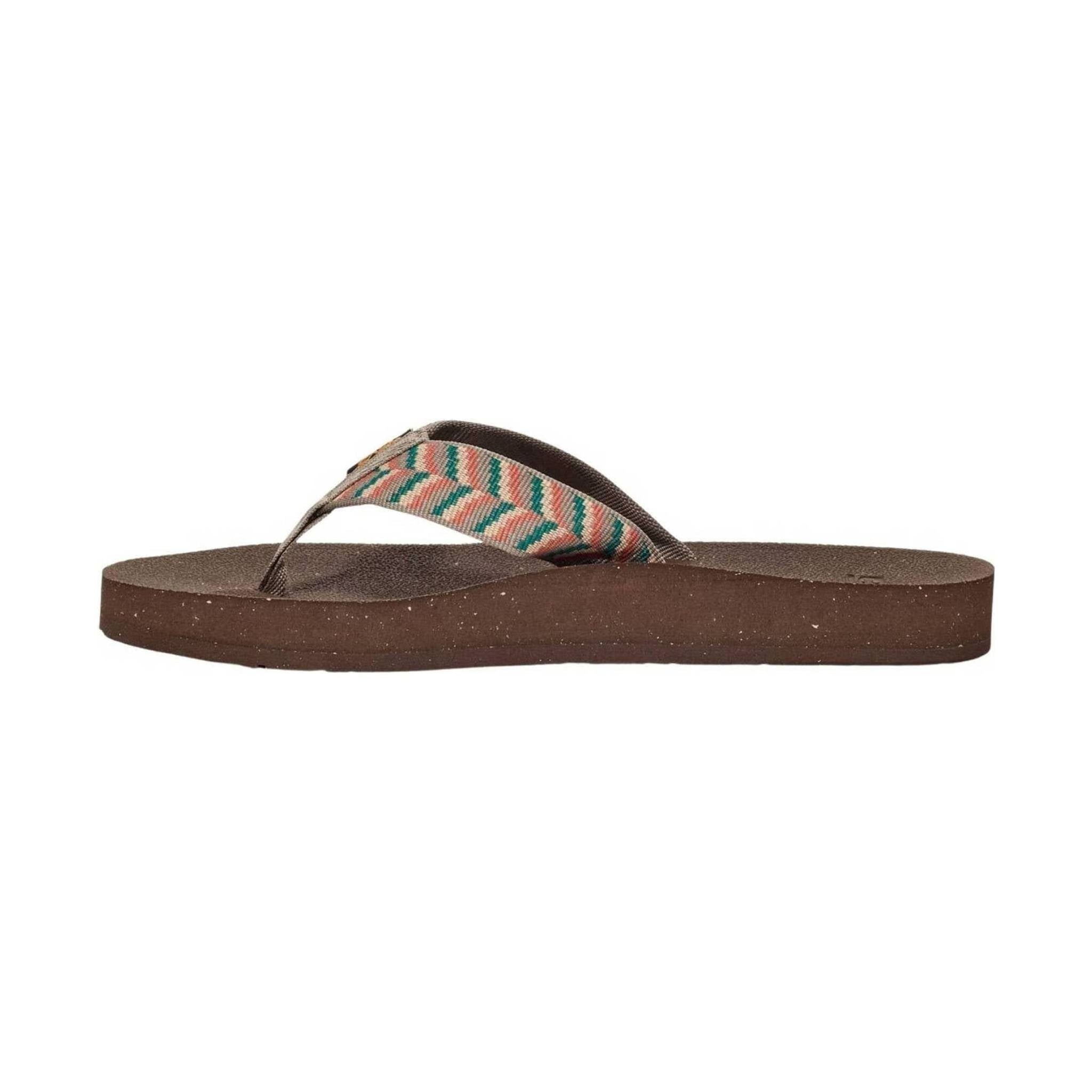 Teva Women's Reflip Flip Flop - Retro Geometric Neutral by Lenny's Shoe & Apparel