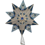 Blue Radiance 10 Point Star Treetopper- 16 Inch