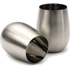 Drinkware - Stainless Steel Stemless Wine Glass (Sold Individually) by Homeportonline