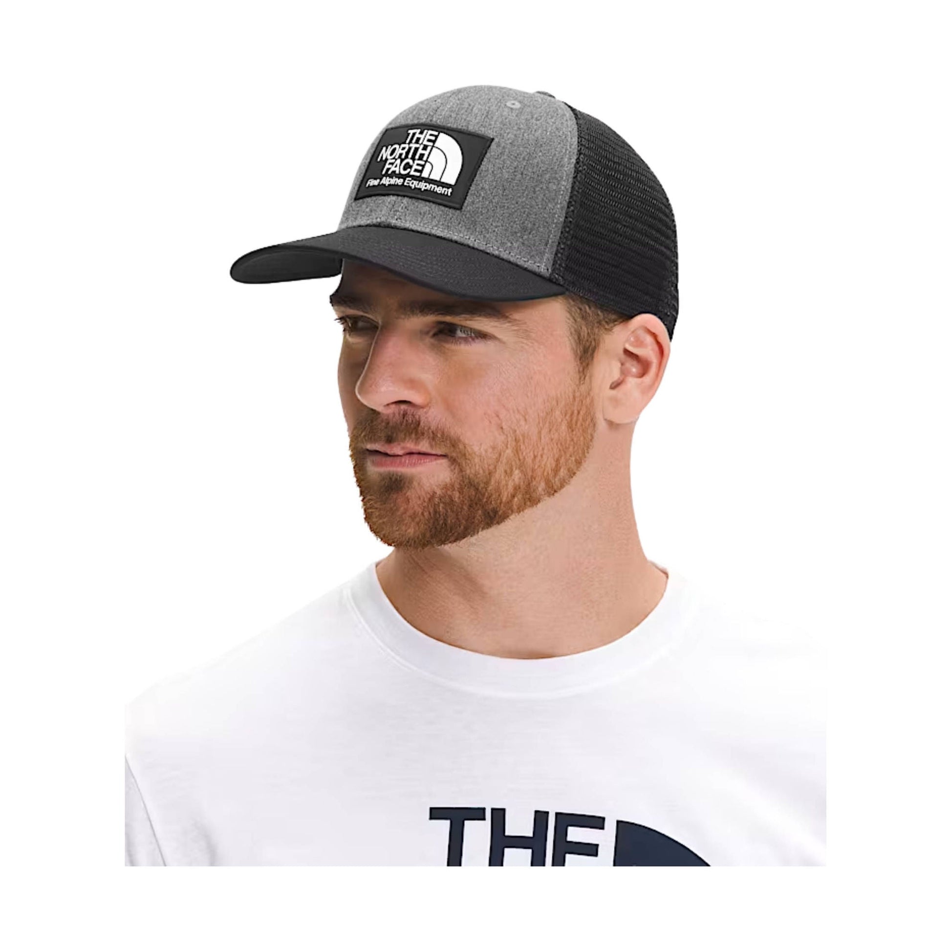 The North Face Deep Fit Mudder Trucker Hat - TNF Black/TNF Medium Grey Heather by Lenny's Shoe & Apparel