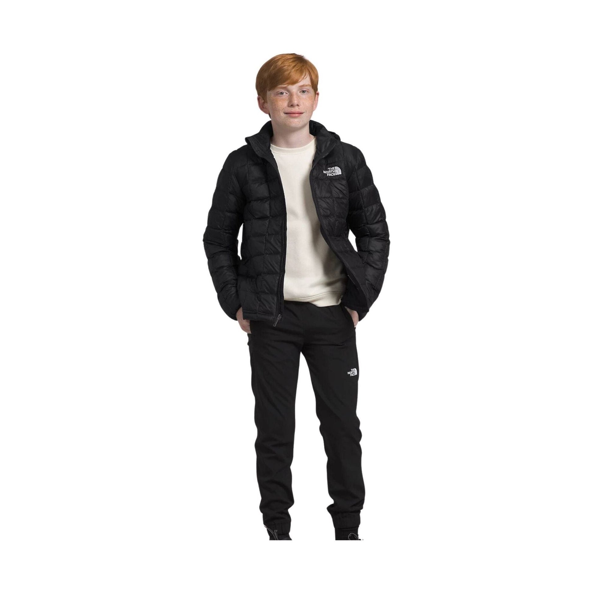 The North Face Kids' ThermoBall Hooded Jacket - Black by Lenny's Shoe & Apparel