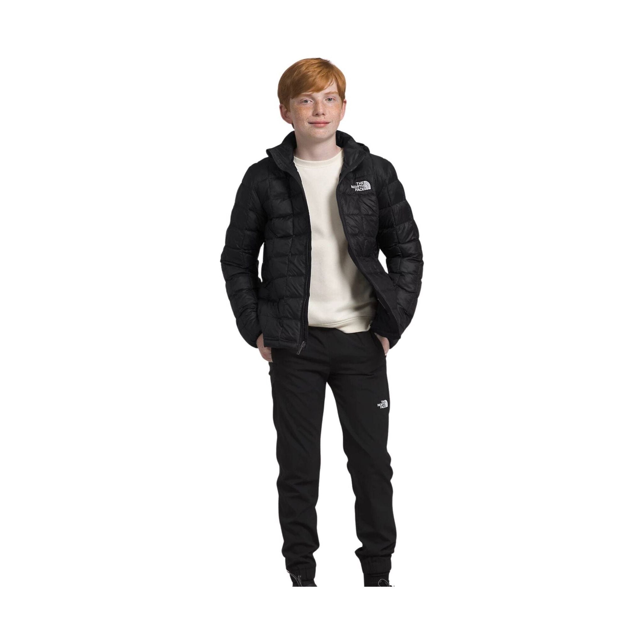 The North Face Kids' ThermoBall Hooded Jacket - Black by Lenny's Shoe & Apparel
