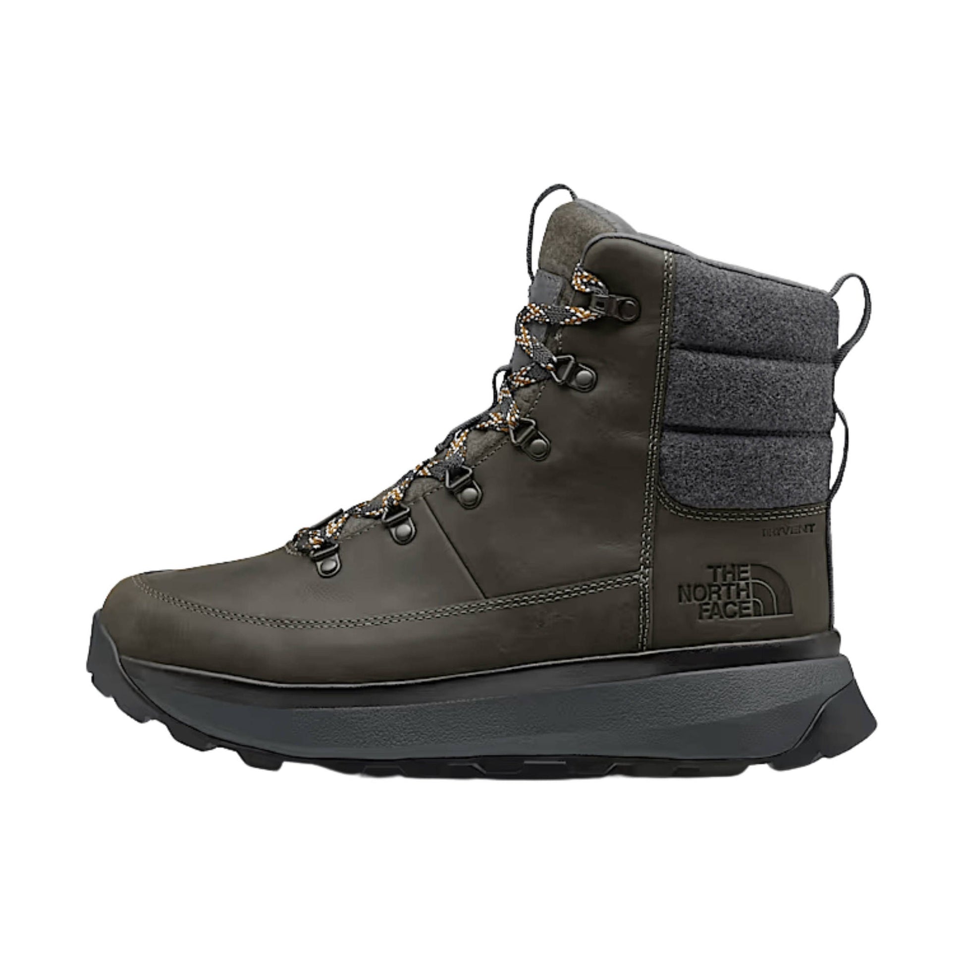 The North Face Men's Bergen Leather Waterproof Winter Boots - New Taupe Green/Asphalt Grey by Lenny's Shoe & Apparel