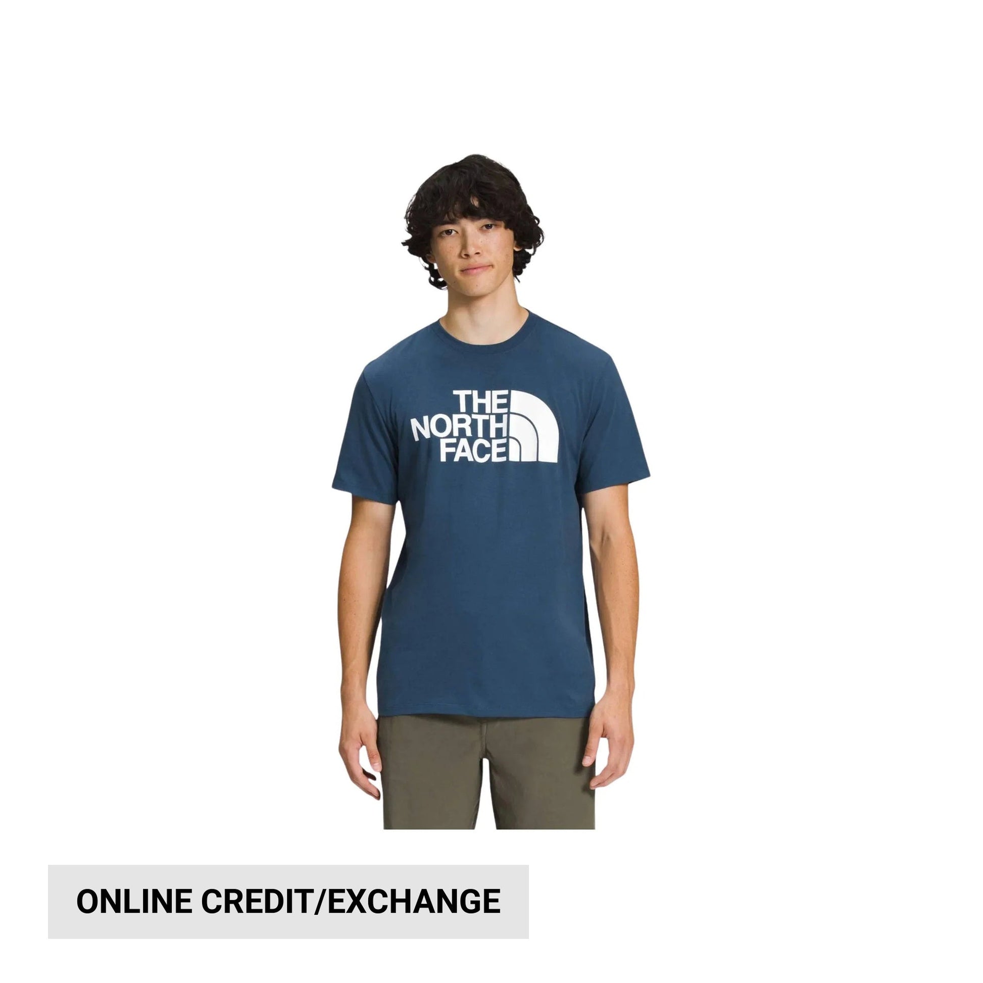The North Face Men's Short Sleeve Half Dome Tee - Shady Blue/TNF White by Lenny's Shoe & Apparel