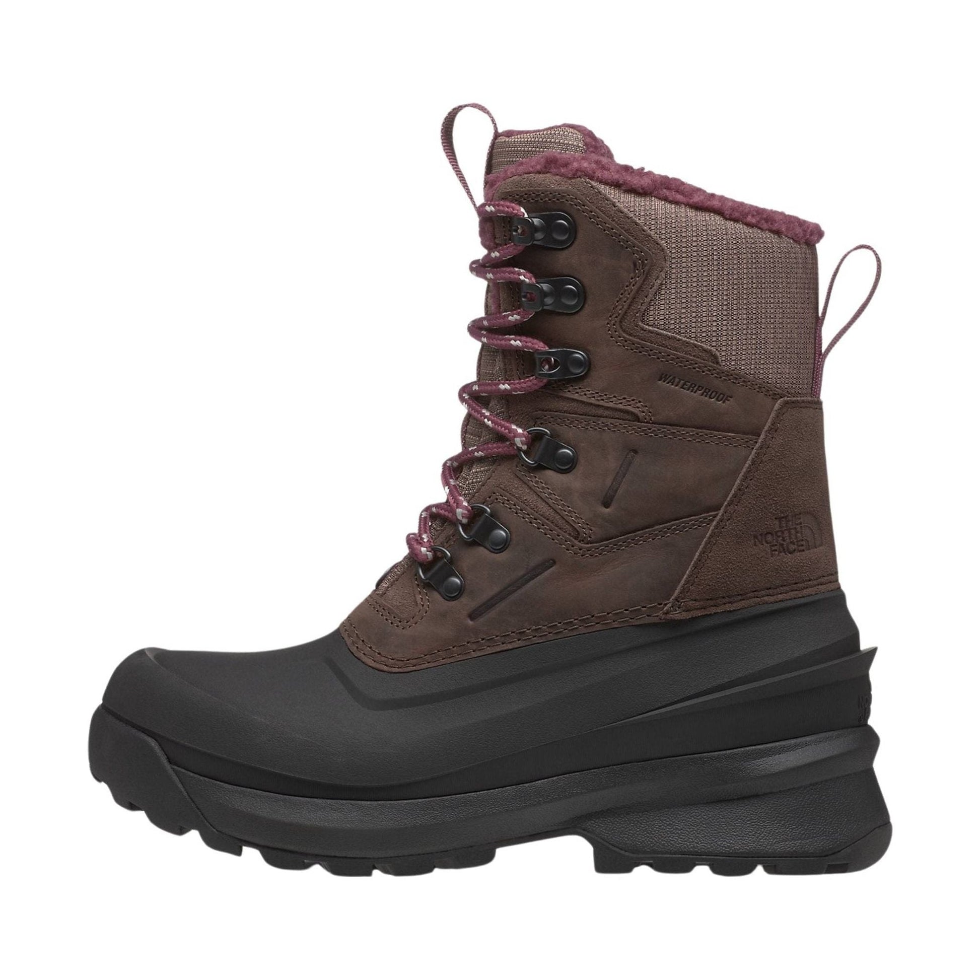 The North Face Women's Chilkat V 400 Waterproof Winter Boots - Deep Taupe/TNF Black by Lenny's Shoe & Apparel