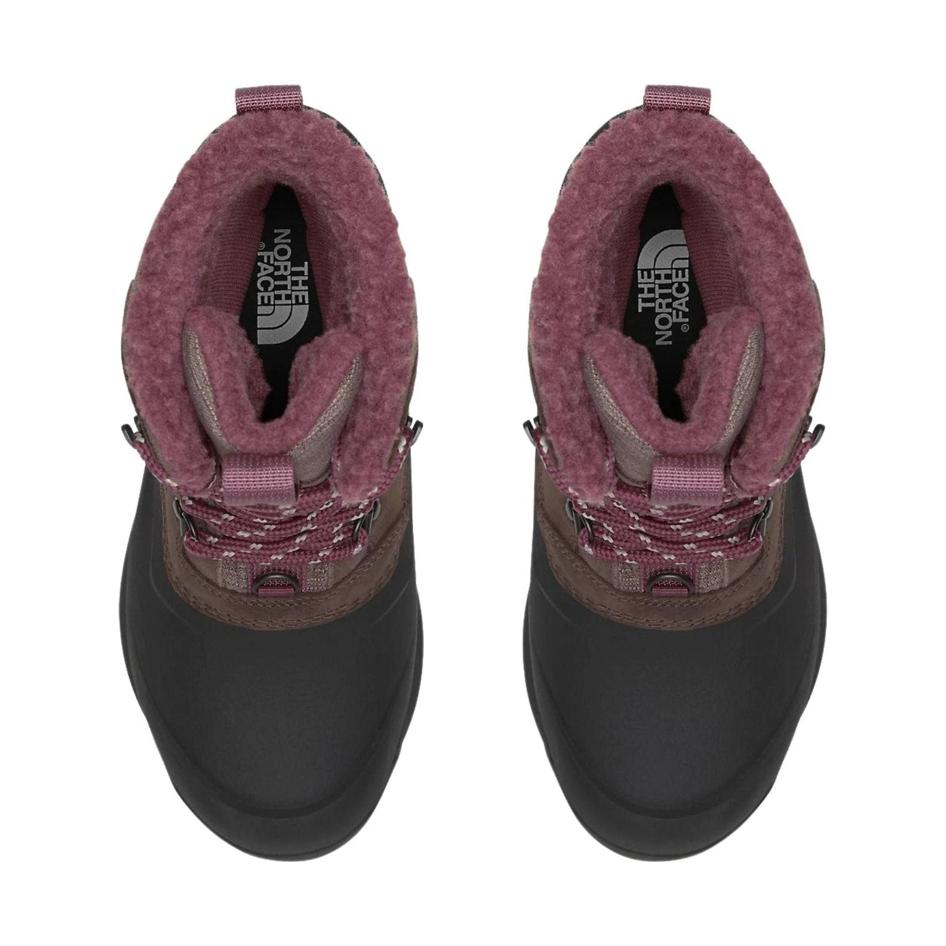 The North Face Women's Chilkat V 400 Waterproof Winter Boots - Deep Taupe/TNF Black by Lenny's Shoe & Apparel
