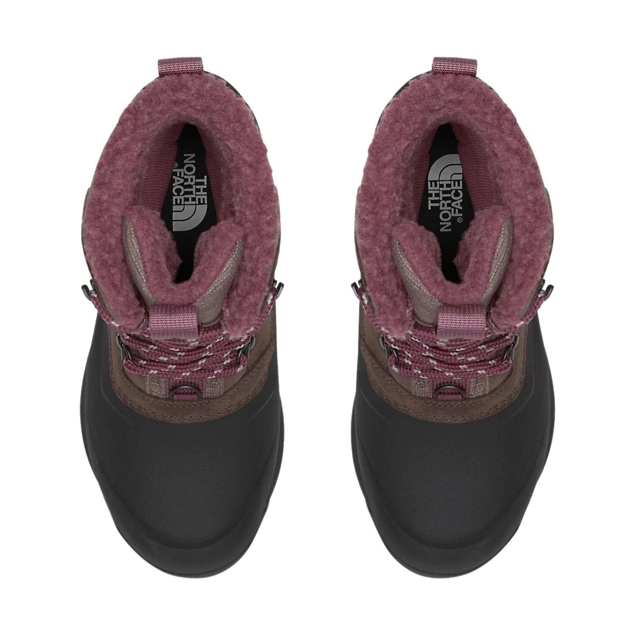 The North Face Women's Chilkat V 400 Waterproof Winter Boots - Deep Taupe/TNF Black by Lenny's Shoe & Apparel