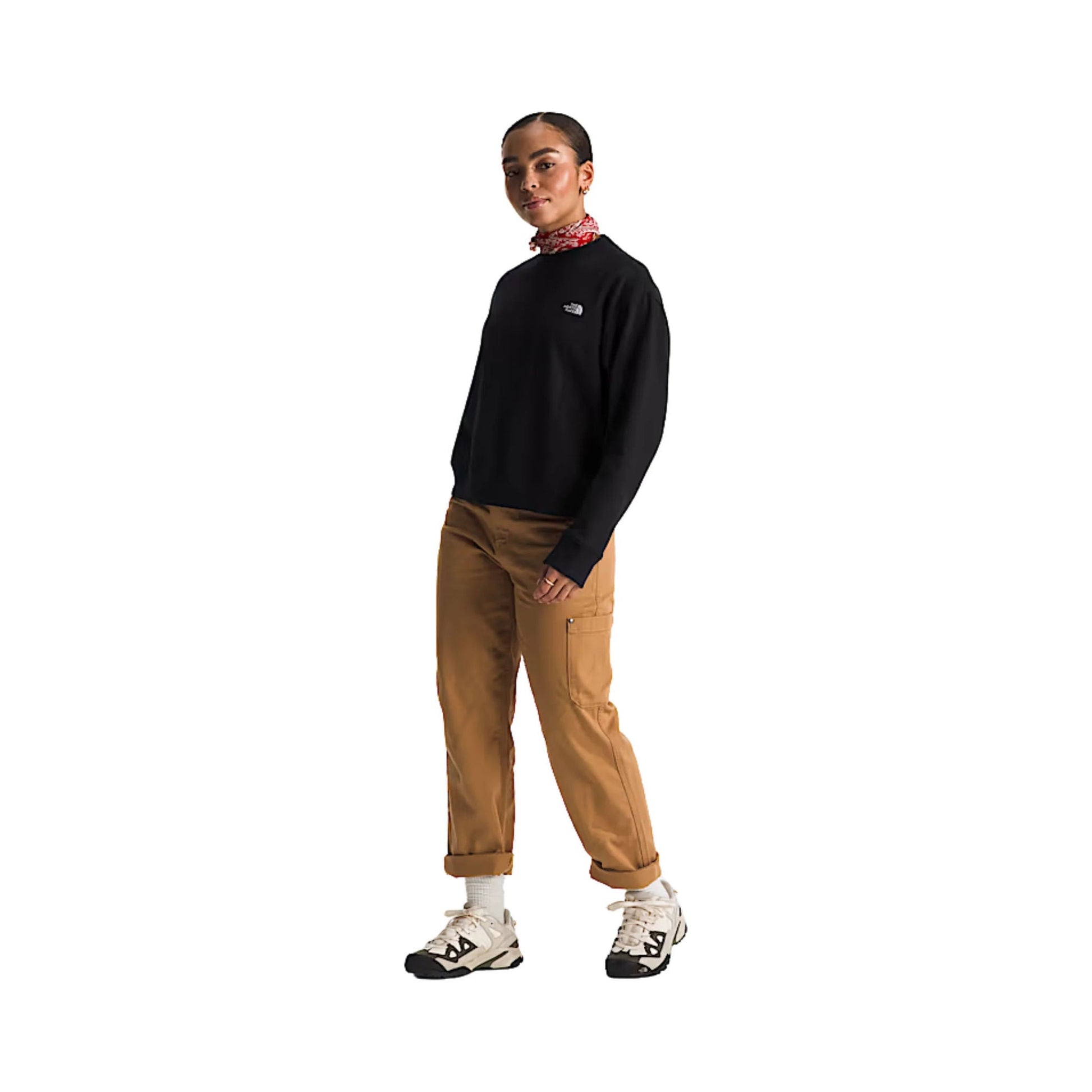 The North Face Women's Evolution Fleece Crew - TNF Black by Lenny's Shoe & Apparel
