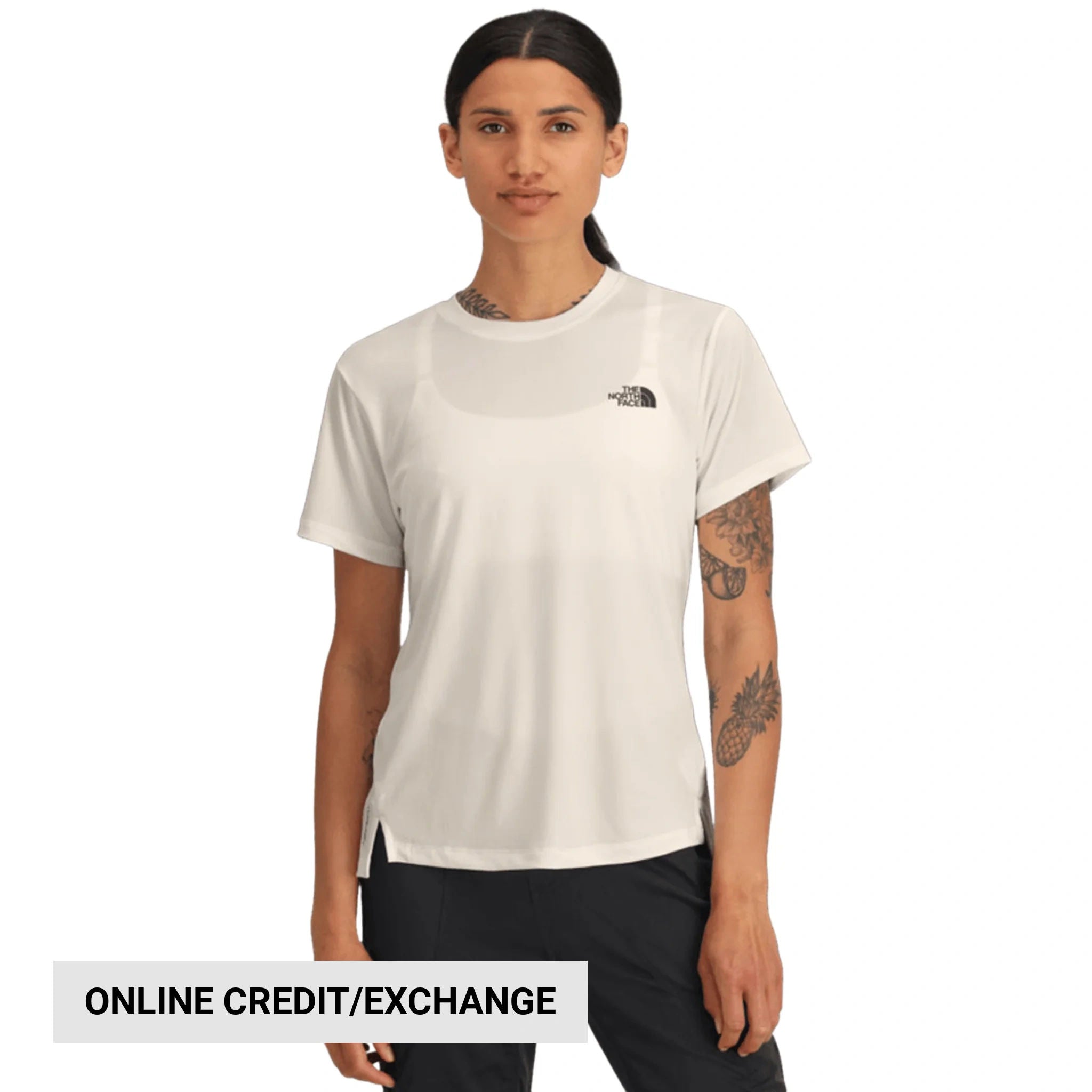 The North Face Women's Flex FlashDry Tee - White Dune by Lenny's Shoe & Apparel