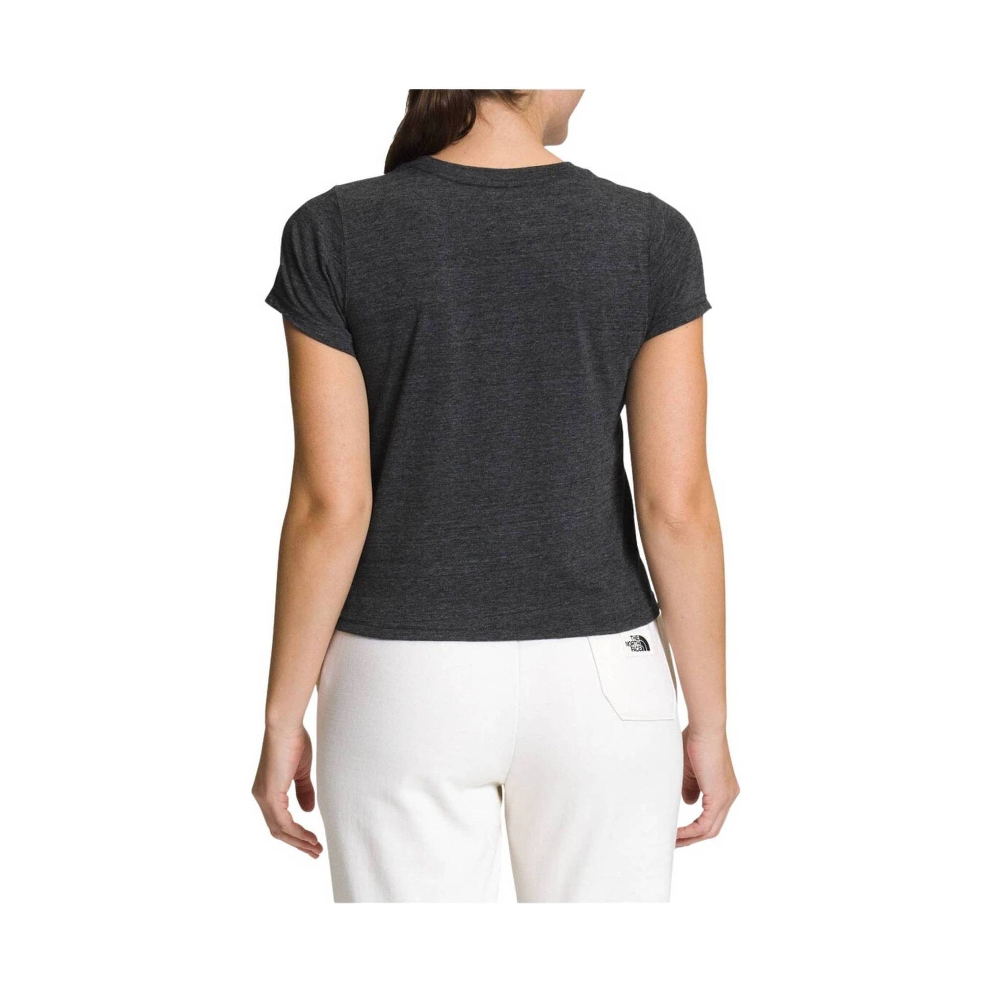 The North Face Women's Short Sleeve Simple Logo Tee - Black Heather by Lenny's Shoe & Apparel