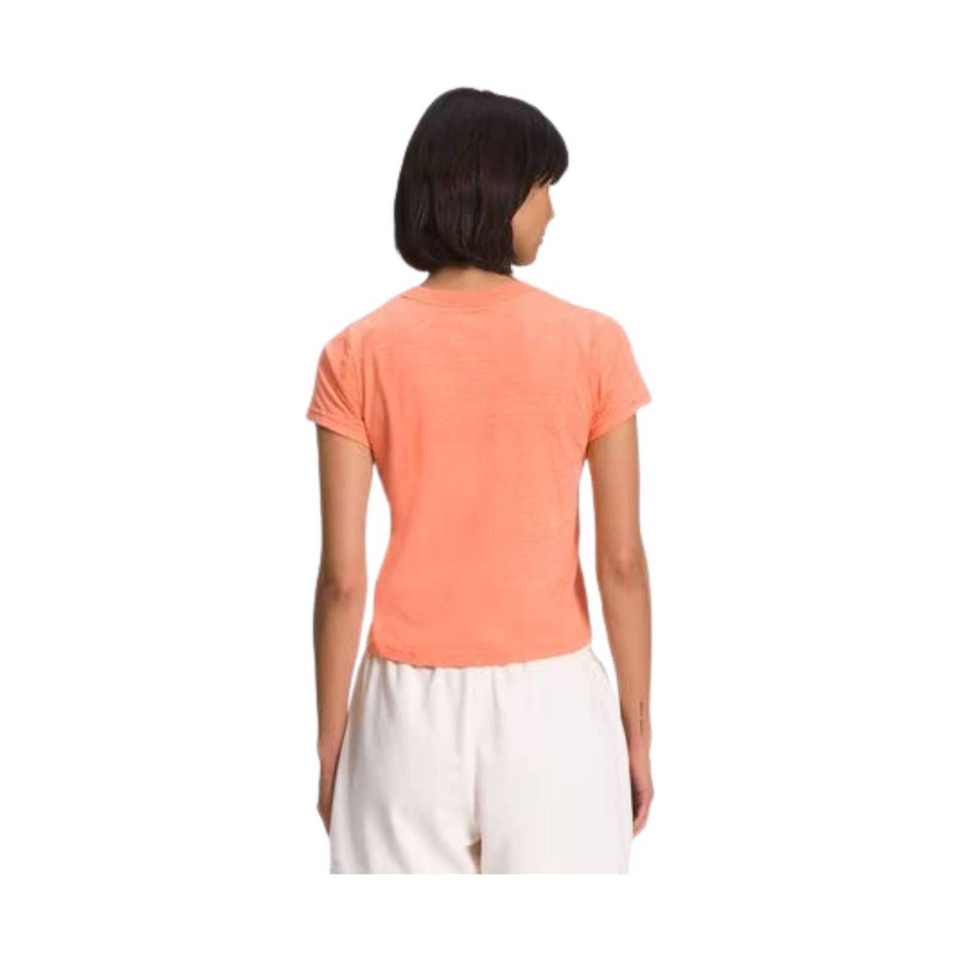 The North Face Women's Short Sleeve Simple Logo Tee - Dusty Coral Orange Heather by Lenny's Shoe & Apparel