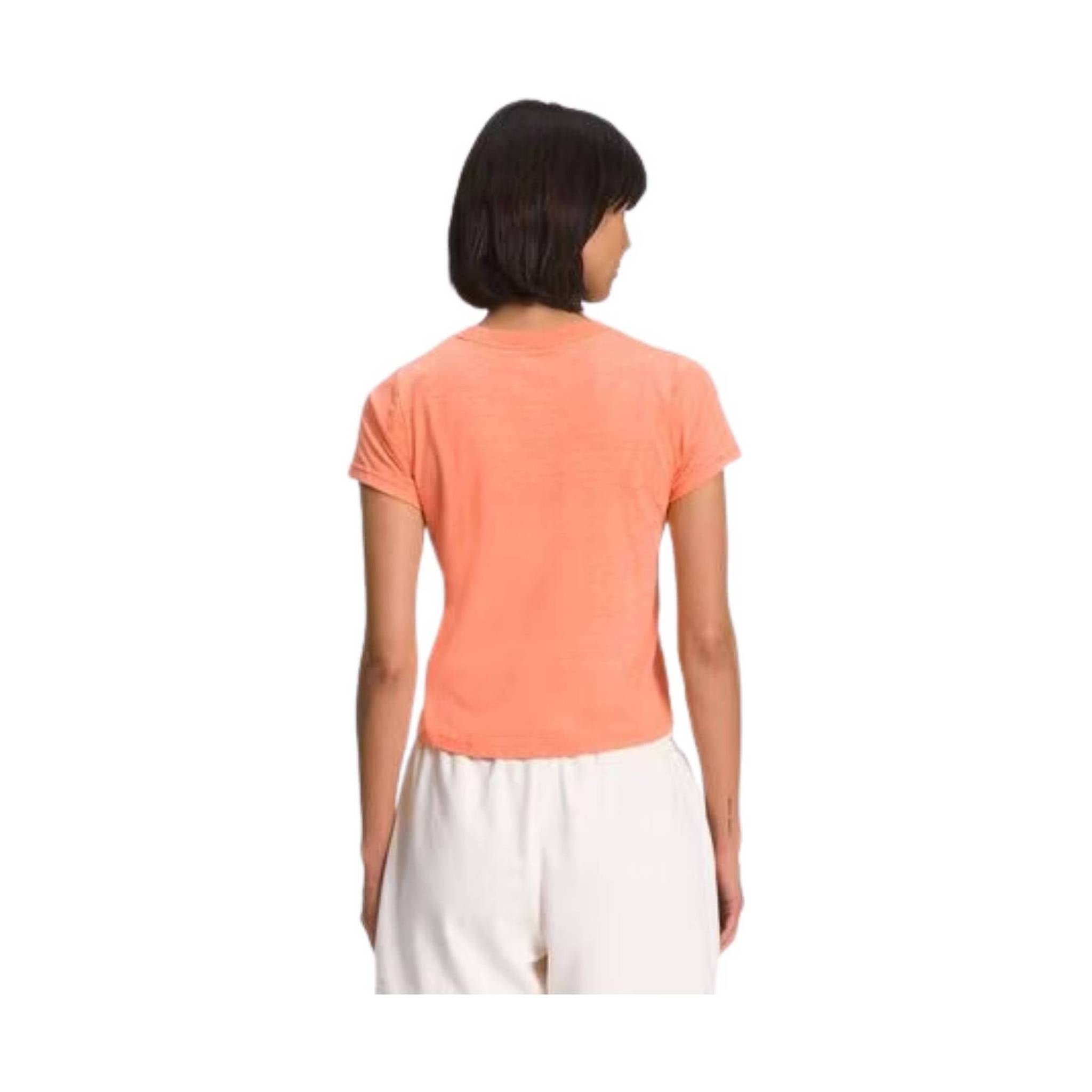 The North Face Women's Short Sleeve Simple Logo Tee - Dusty Coral Orange Heather by Lenny's Shoe & Apparel