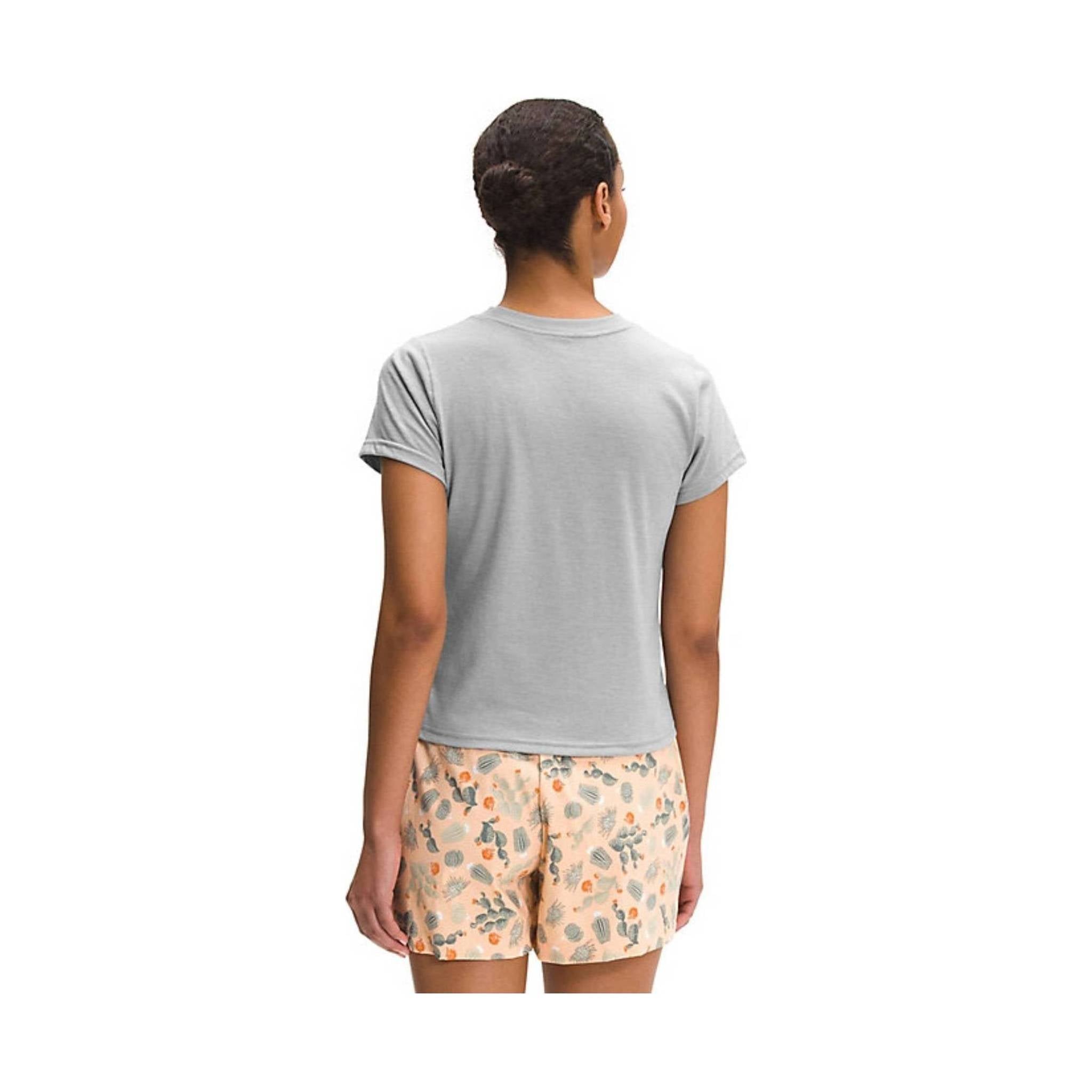The North Face Women's Short Sleeve Simple Logo Tee - Light Grey Heather by Lenny's Shoe & Apparel