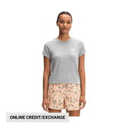 The North Face Women's Short Sleeve Simple Logo Tee - Light Grey Heather by Lenny's Shoe & Apparel