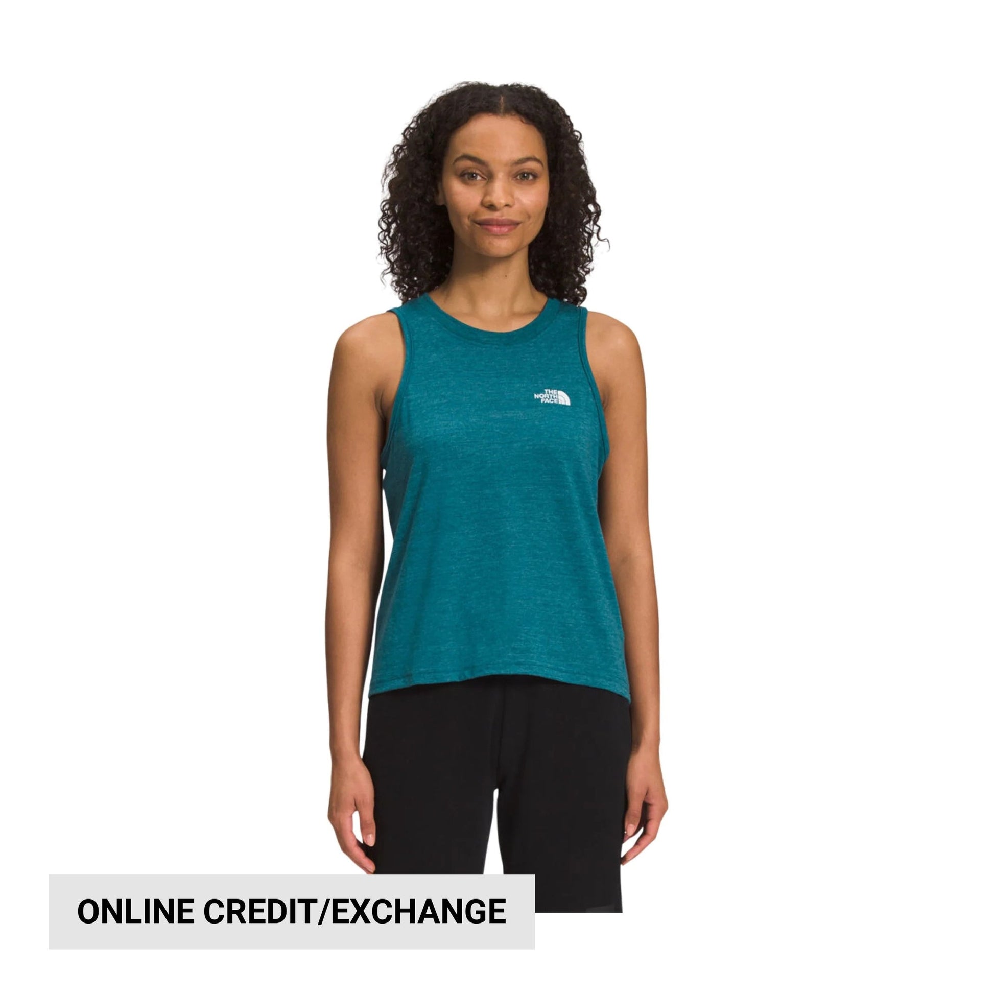 The North Face Women's Simple Logo Tank - Blue Coral Heather by Lenny's Shoe & Apparel