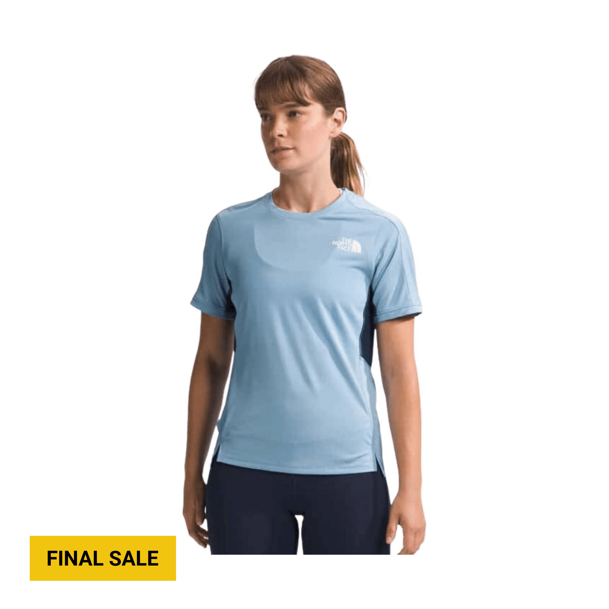 The North Face Women's Sunriser Short Sleeve - Steel Blue/Summit Navy by Lenny's Shoe & Apparel