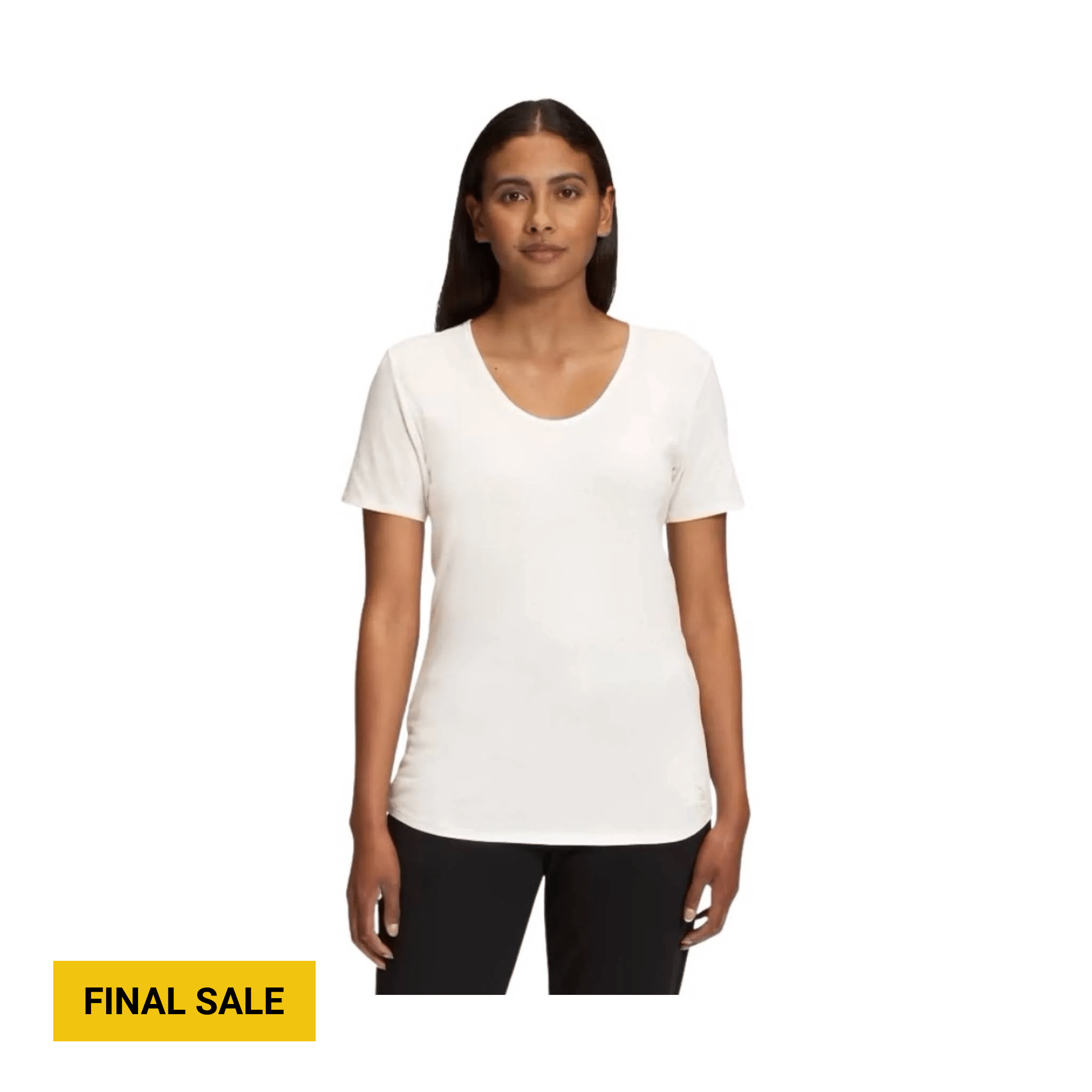 The North Face Women's Terrain Short Sleeve Scoop-Neck Tee - Gardenia White by Lenny's Shoe & Apparel