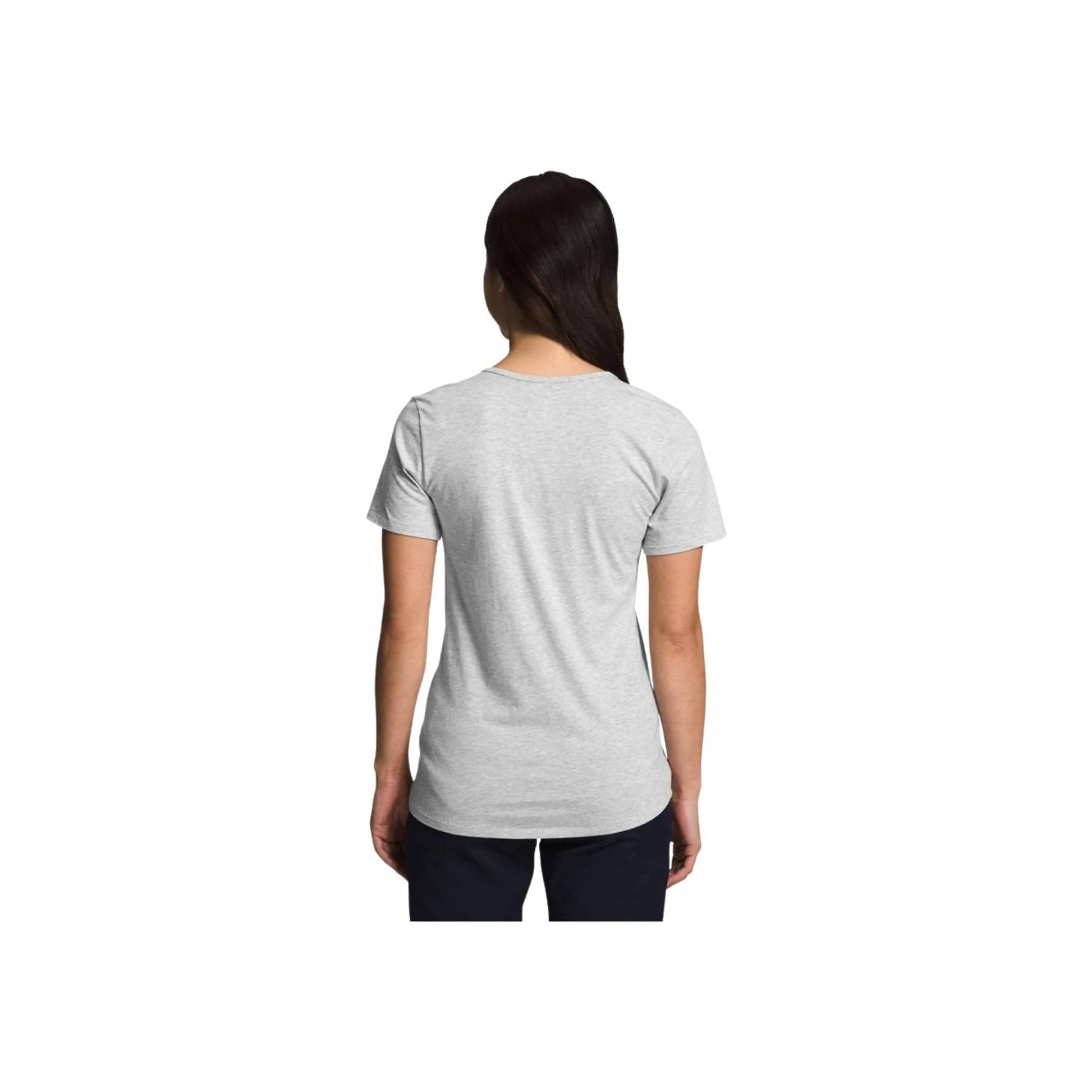 The North Face Women's Terrain Short Sleeve Scoop-Neck Tee - Light Grey Heather by Lenny's Shoe & Apparel