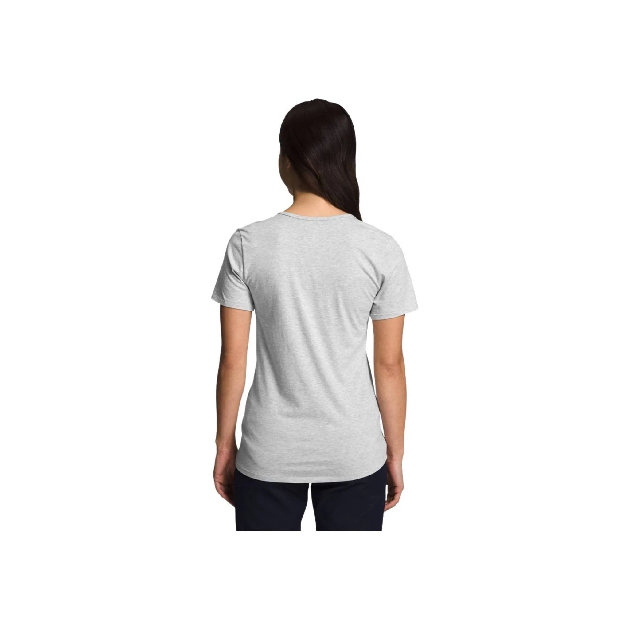 The North Face Women's Terrain Short Sleeve Scoop-Neck Tee - Light Grey Heather by Lenny's Shoe & Apparel