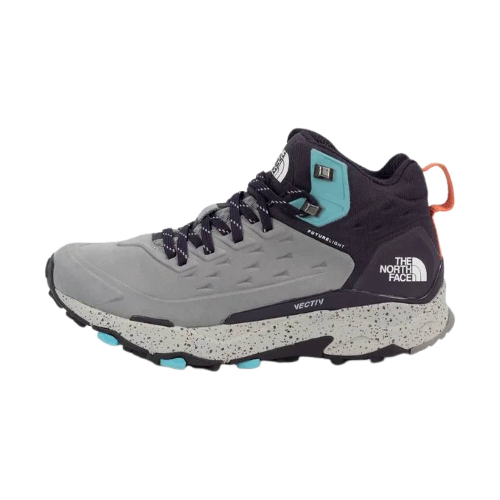 The North Face Women's Vectiv Exploris Mid Futurelight Hiking Boots - Meld Grey/Dark Eggplant Purple by Lenny's Shoe & Apparel