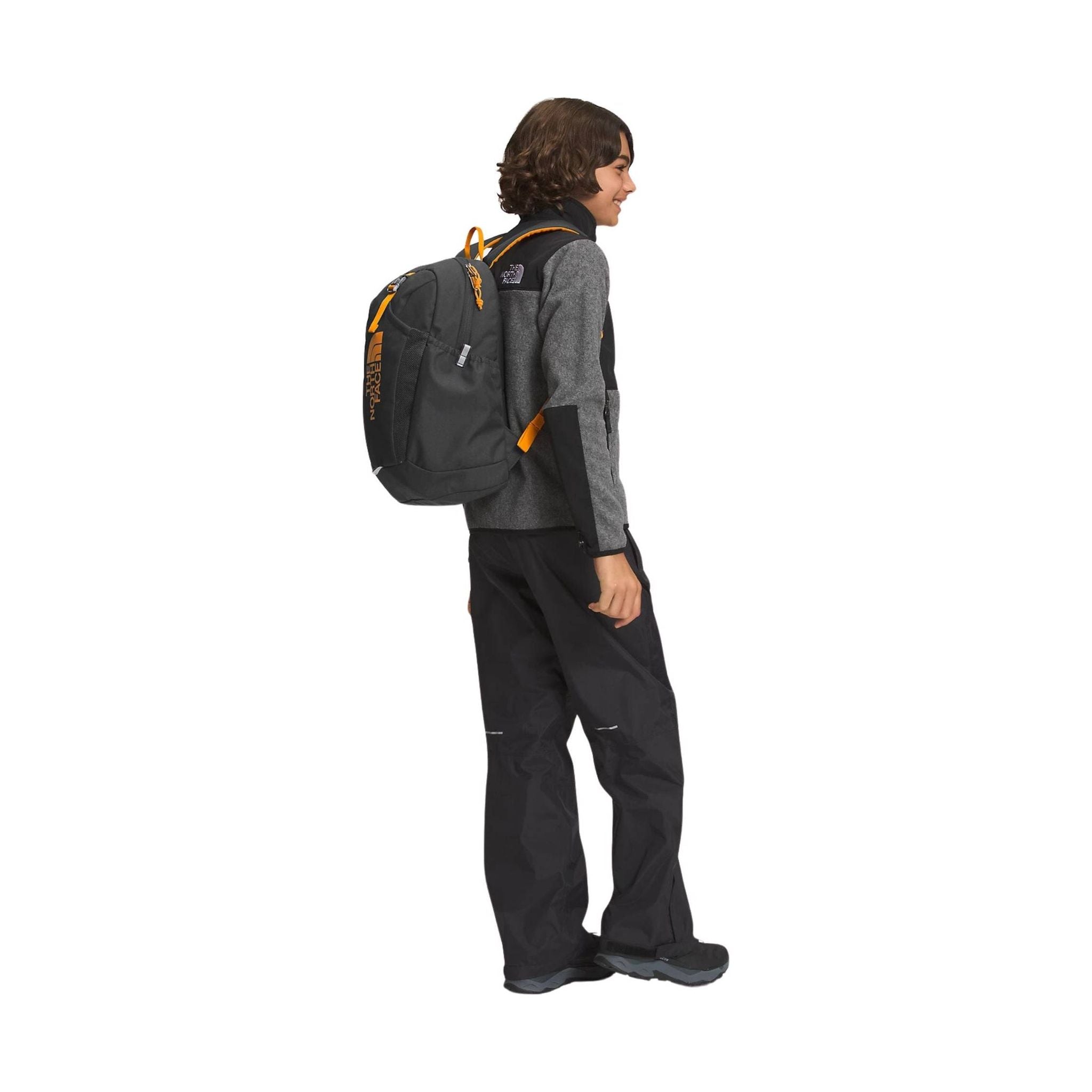 The North Face Youth Mini Recon Backpack - Asphalt Grey/Cone Orange by Lenny's Shoe & Apparel