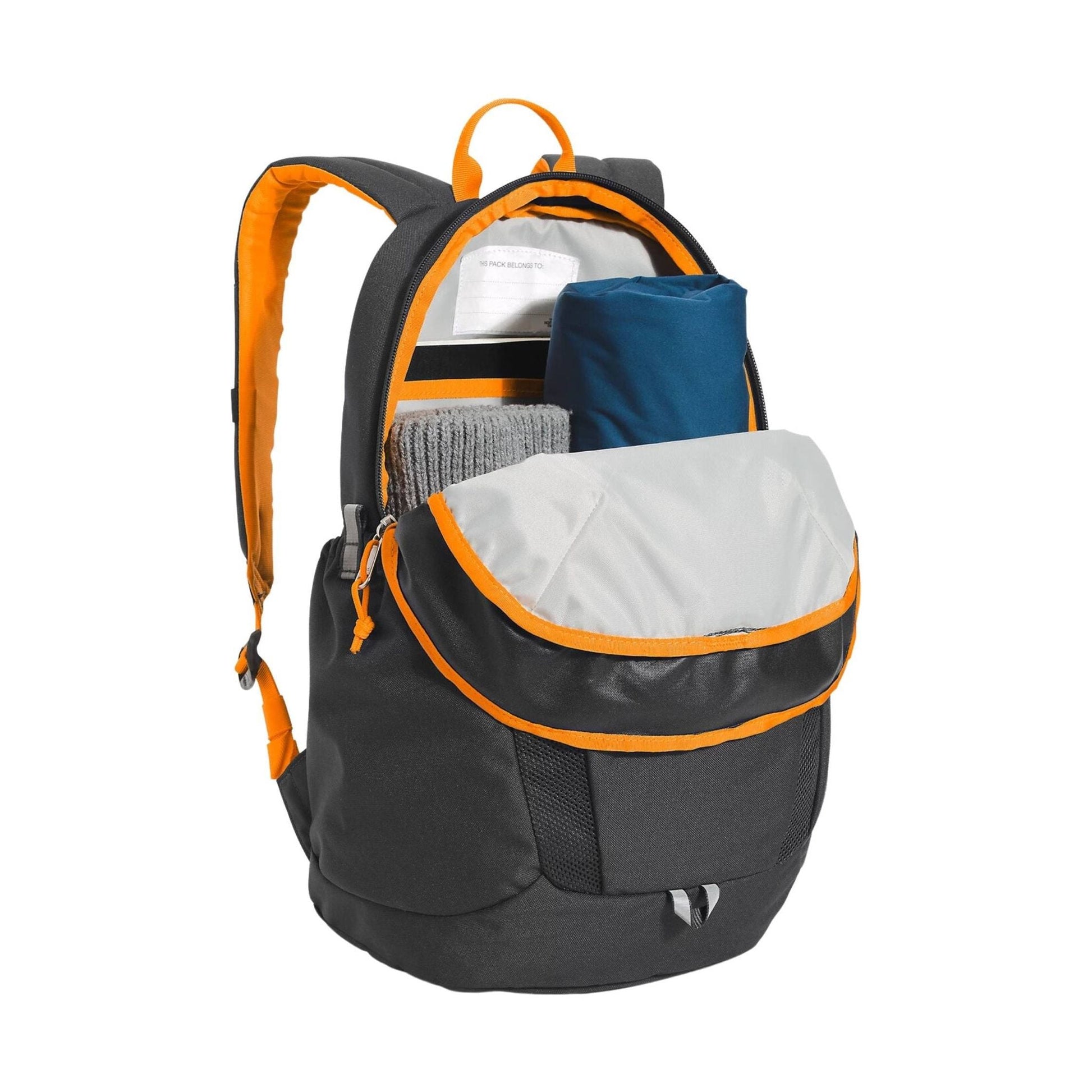 The North Face Youth Mini Recon Backpack - Asphalt Grey/Cone Orange by Lenny's Shoe & Apparel
