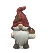 Autumn Gnome with Mushroom