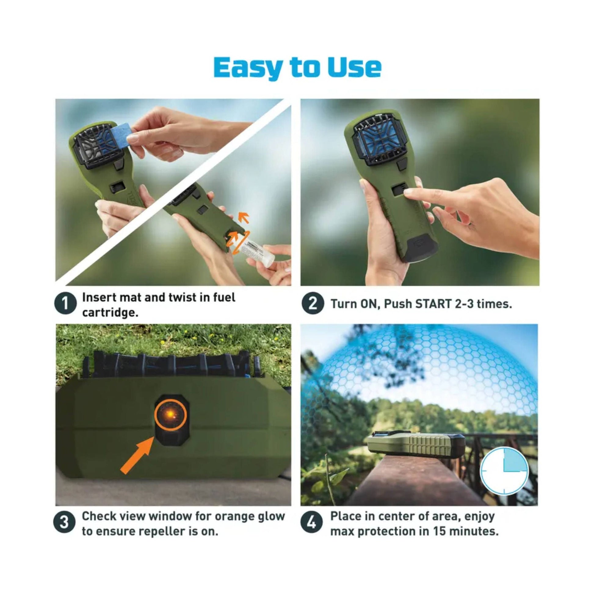 Thermacell Portable Mosquito Repeller Field - Green by Lenny's Shoe & Apparel