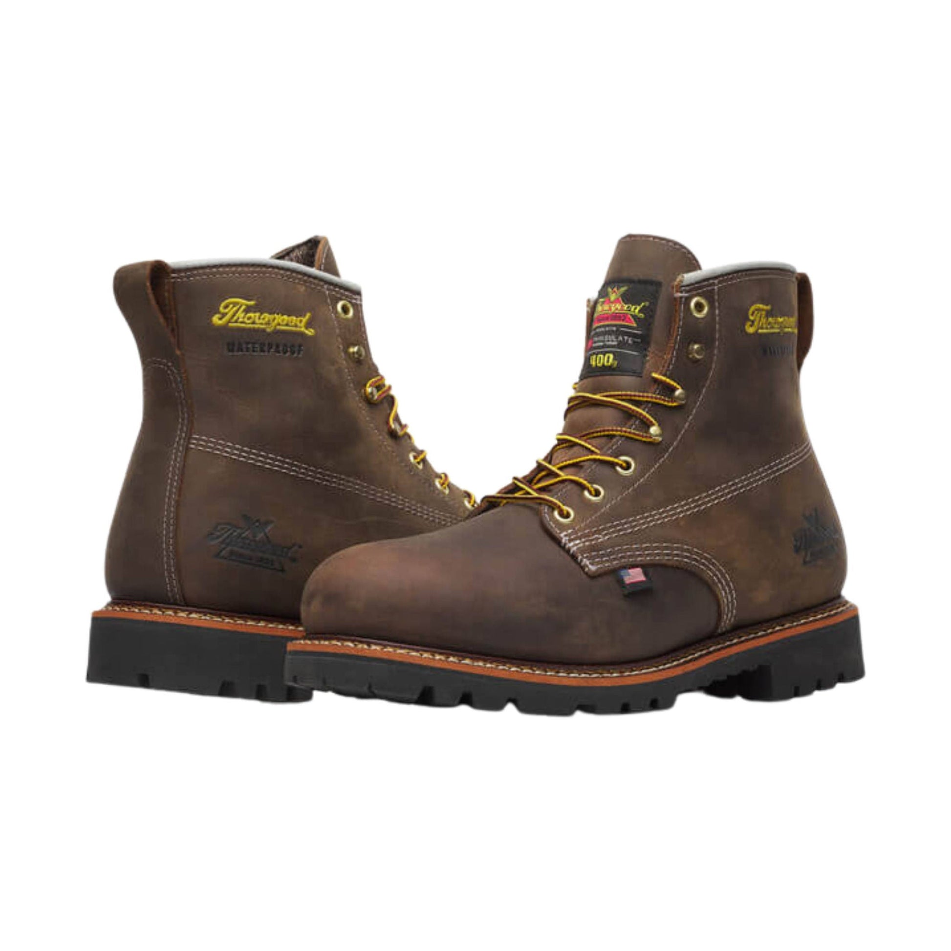 Thorogood Men's American Legacy 6 Inch 400G Insulated Waterproof Work Boot - Crazy Horse by Lenny's Shoe & Apparel