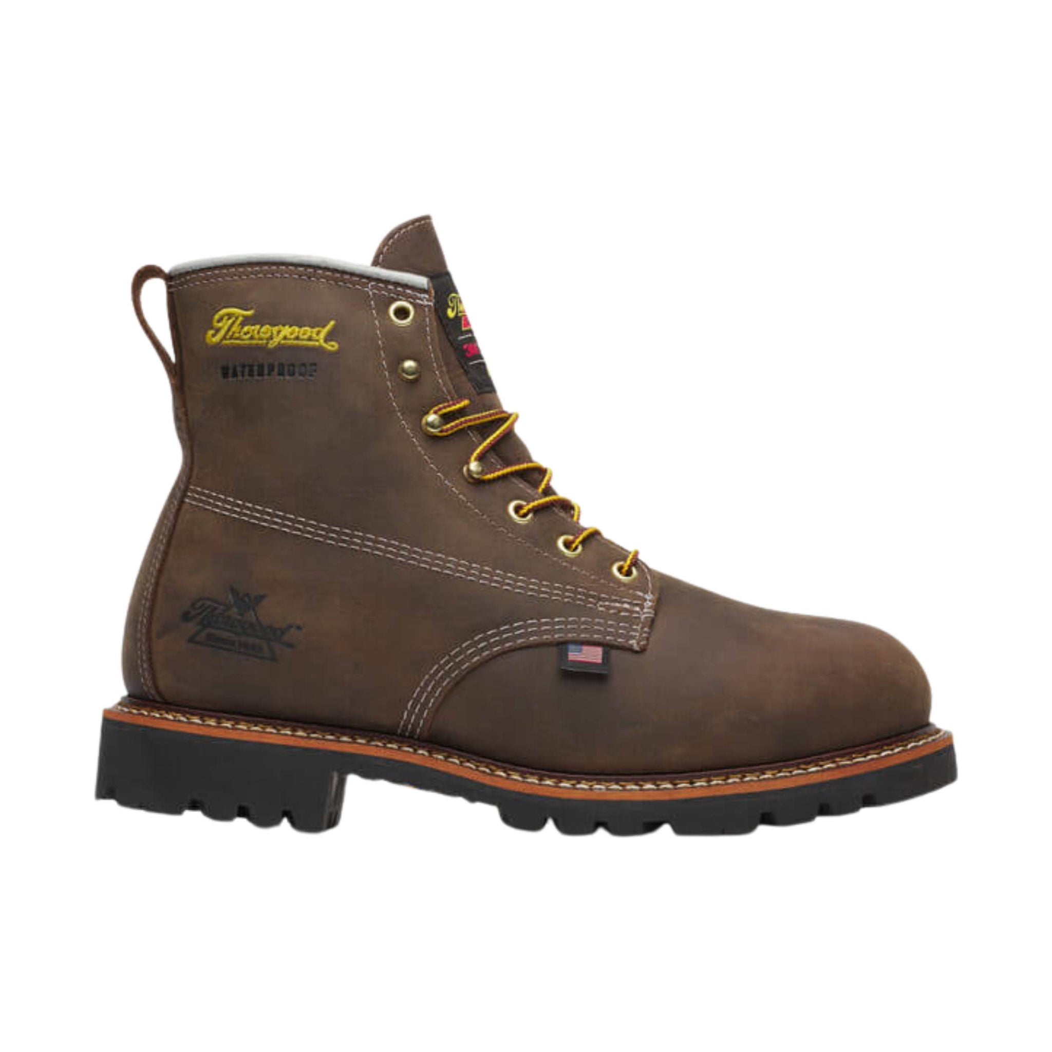 Thorogood Men's American Legacy 6 Inch 400G Insulated Waterproof Work Boot - Crazy Horse by Lenny's Shoe & Apparel