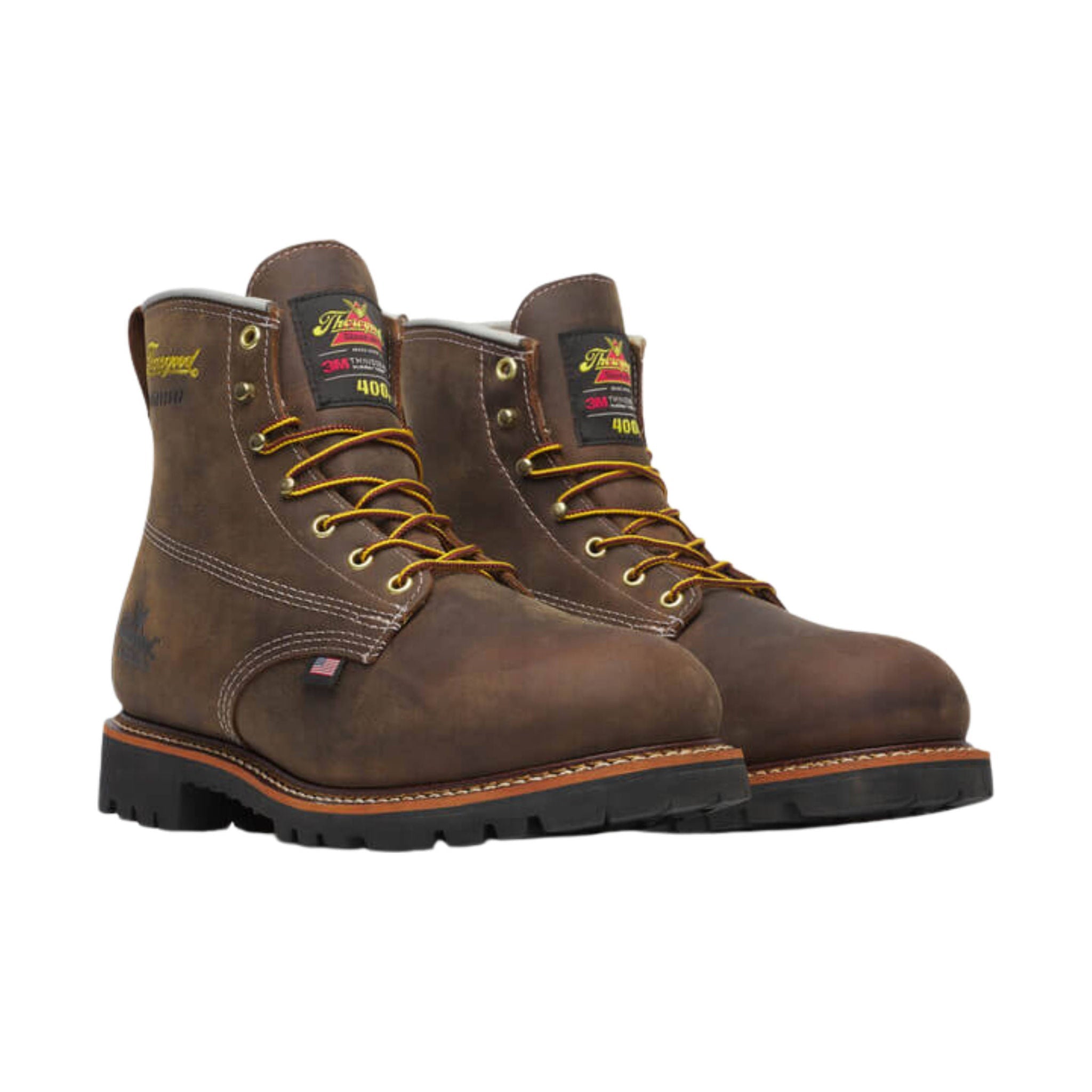Thorogood Men's American Legacy 6 Inch 400G Insulated Waterproof Work Boot - Crazy Horse by Lenny's Shoe & Apparel