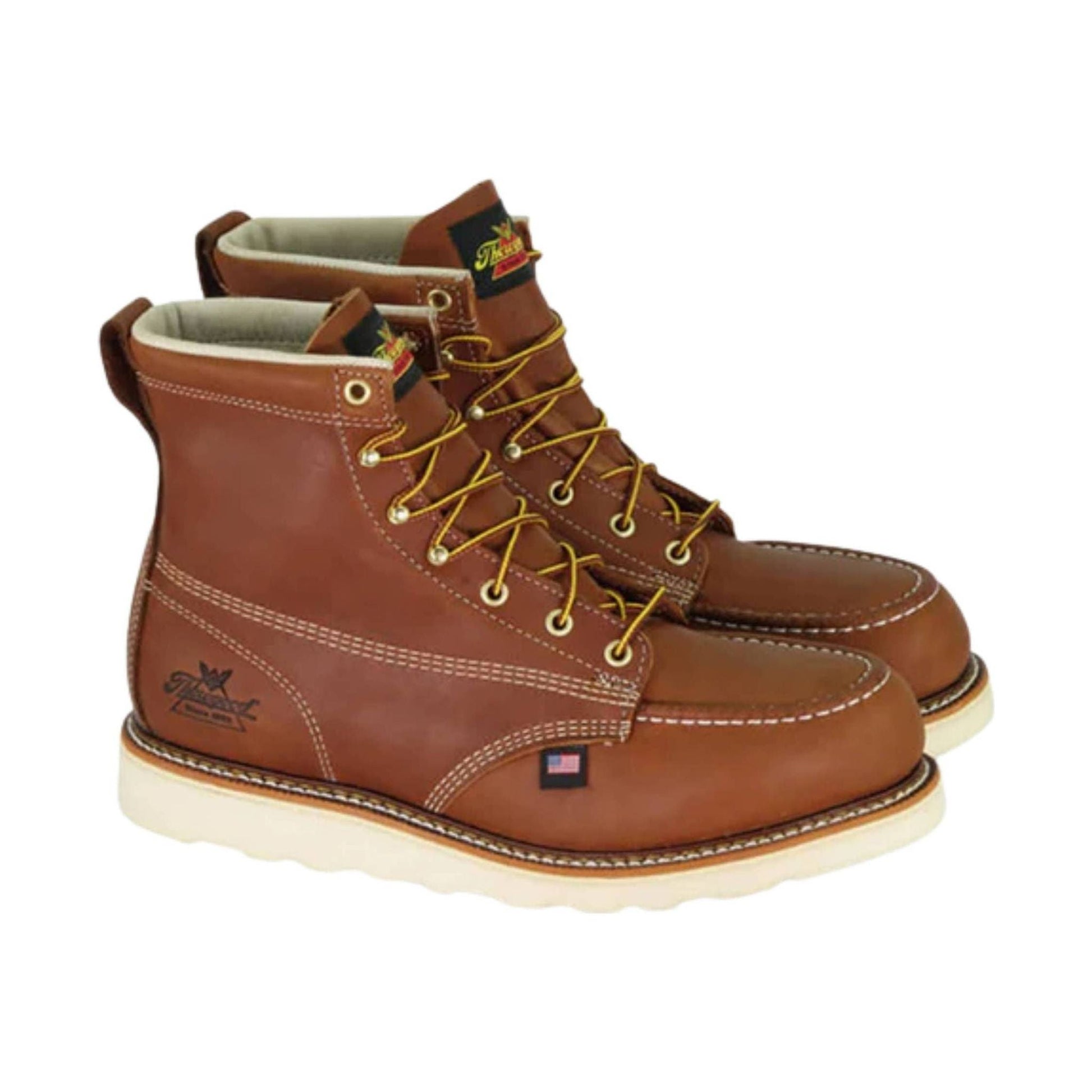 Thorogood Men's 6 Inch Moc Steel Toe Work Boot - Tobacco by Lenny's Shoe & Apparel